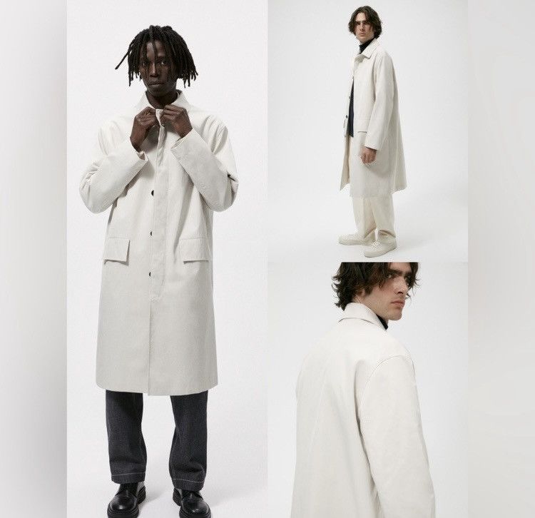 Zara Zara Men's Oversized Technical Water Repellent Trench Coat Size US XL / EU 56 / 4 - 3 Thumbnail