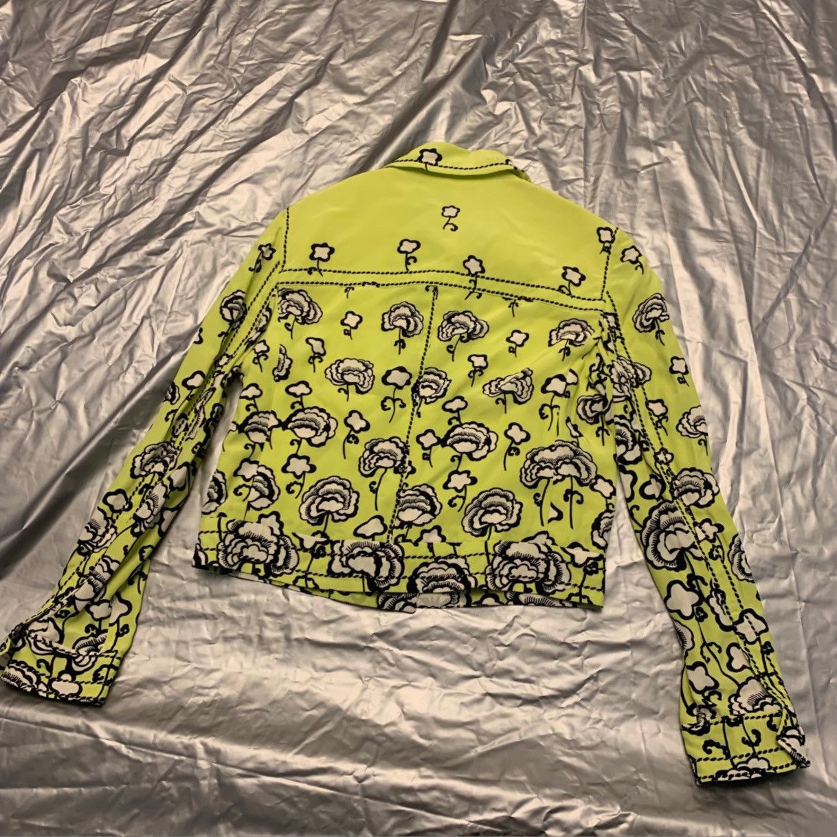 Prada Prada silk jacket in green Size M / US 6-8 / IT 42-44 - 3 Thumbnail