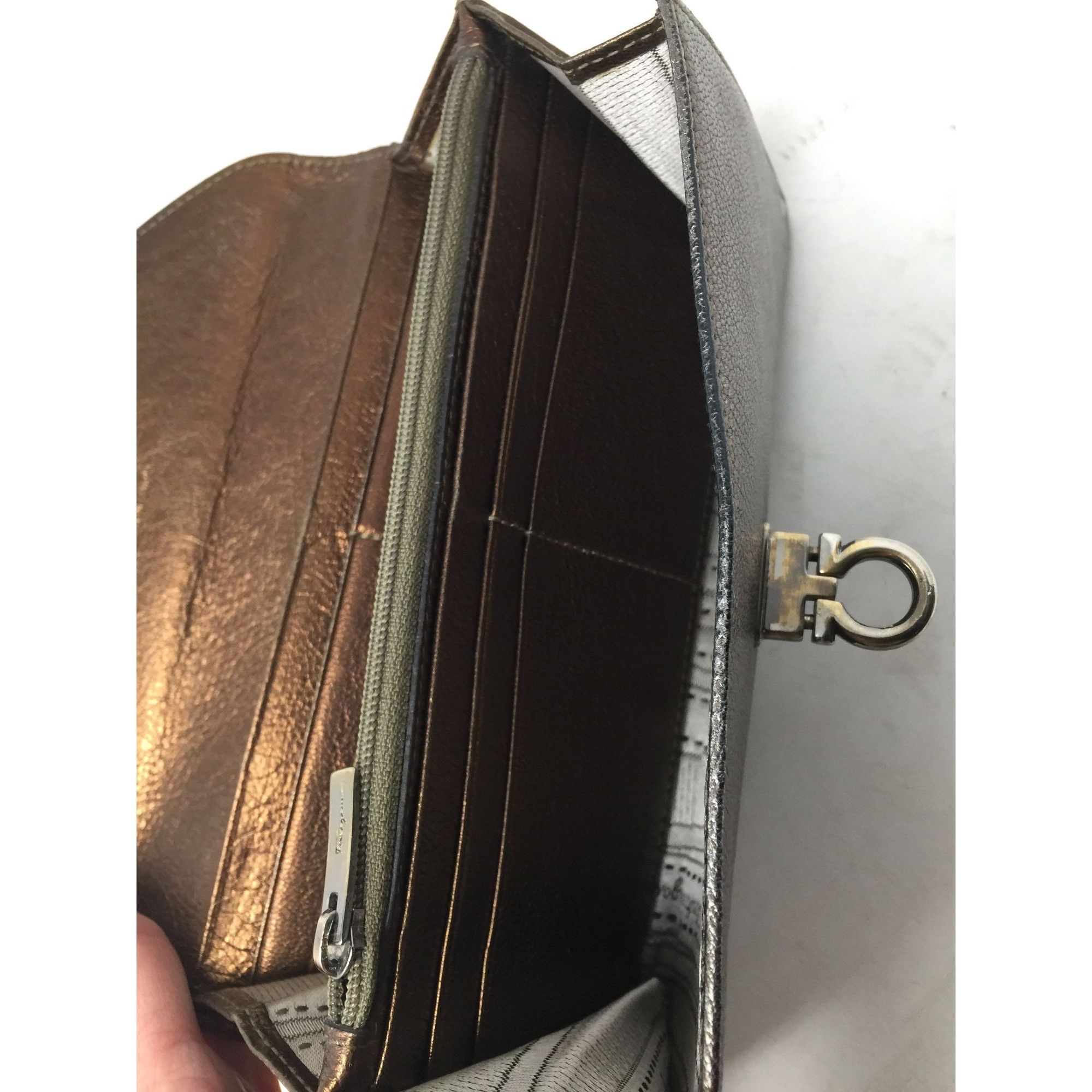 Salvatore Ferragamo Salvatore Ferragamo Metallic Tricolor Long Wallet with Dust Size ONE SIZE - 19 Thumbnail