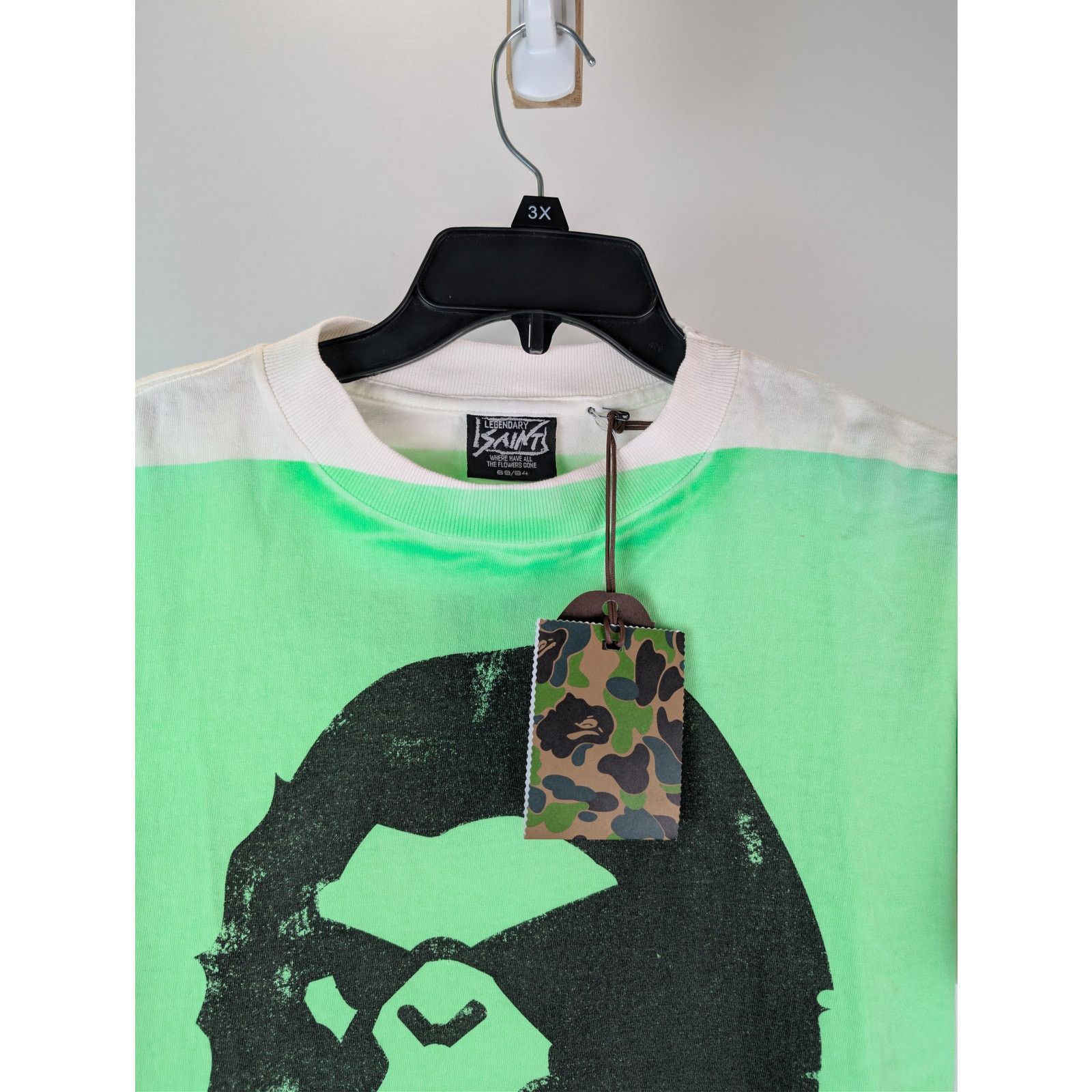 Bape × Saint Michael o1rshd1 Genuine nowhere Journey T-Shirt in Mint Green Size US S / EU 44-46 / 1 - 7 Thumbnail