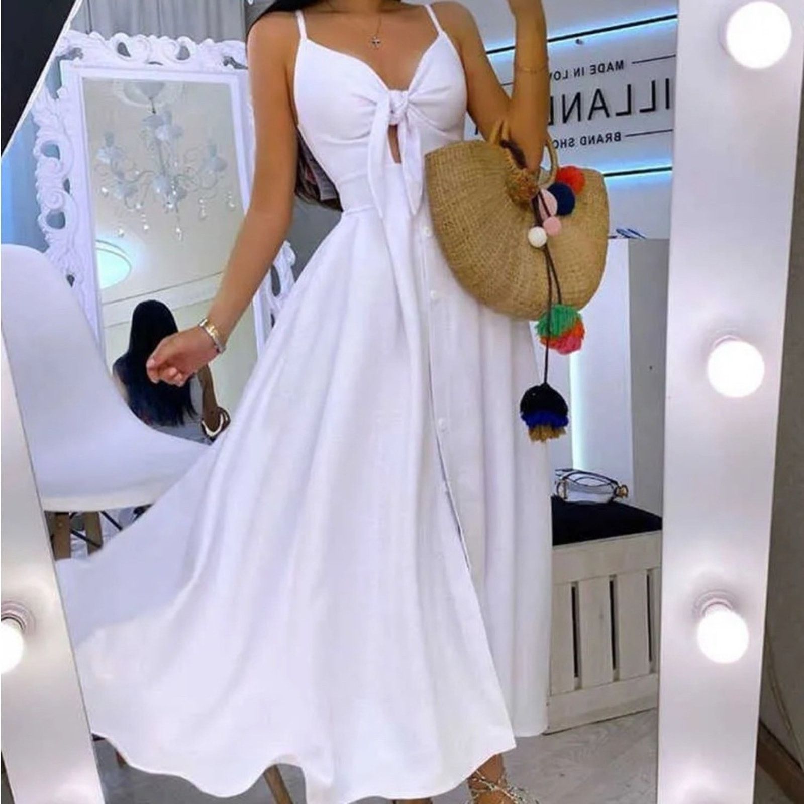 Other New Chic White Strapless Dress size Xs Size S / US 4 / IT 40 - 1 Thumbnail