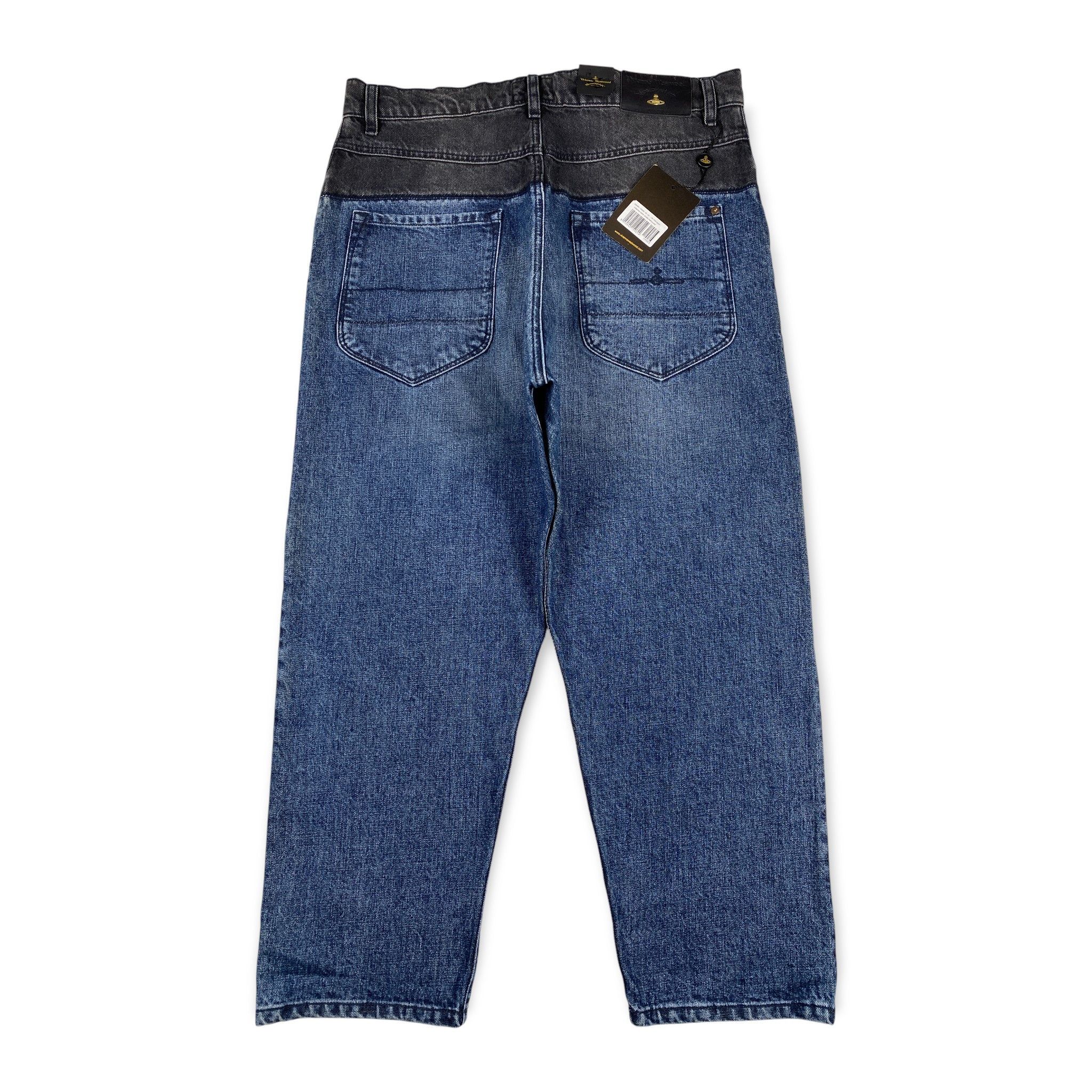 Vivienne Westwood Contrasting Waistband Denim Jeans Size US 32 / EU 48 - 2 Thumbnail