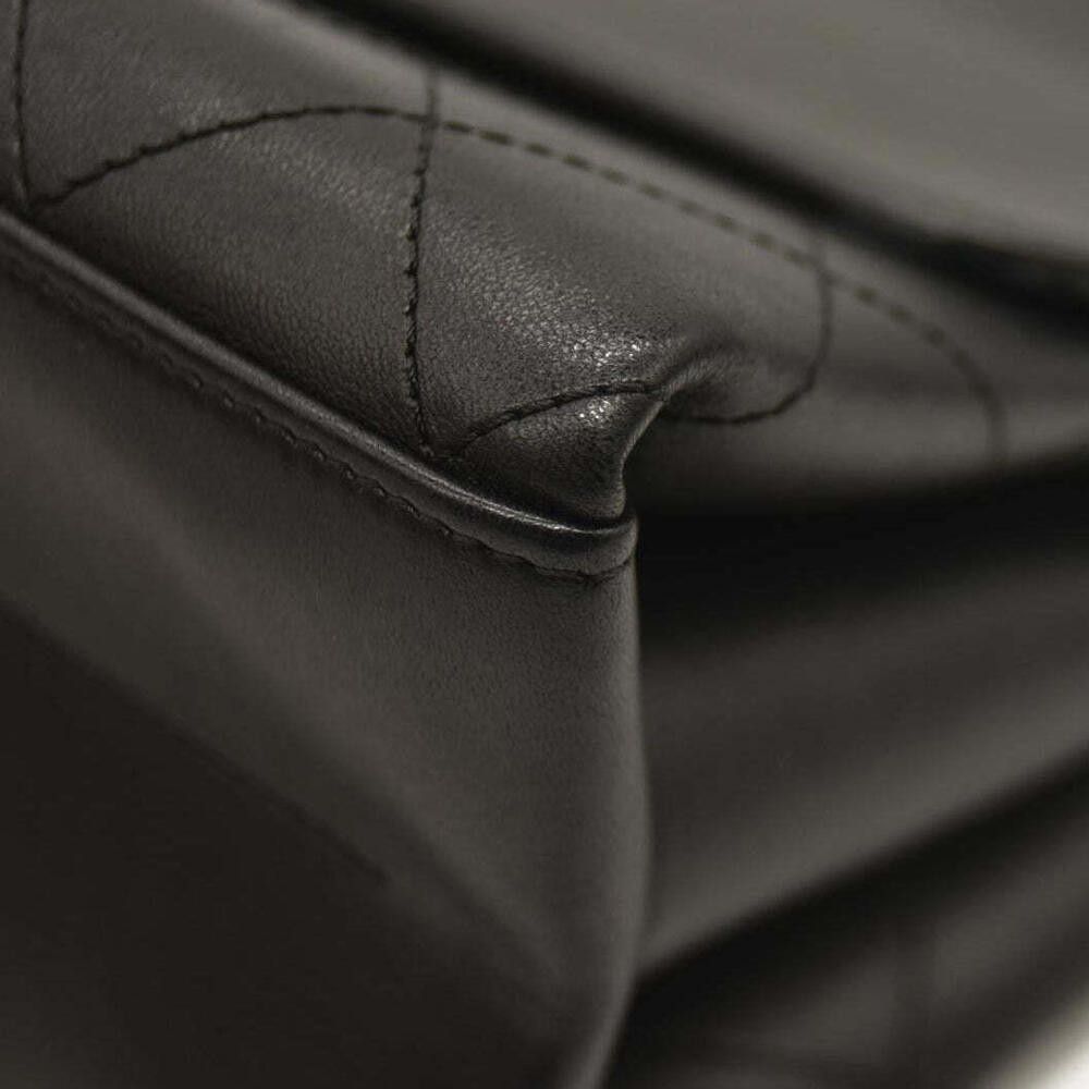 Chanel CHANEL Lambskin Stitched Coco Luxe Medium Flap Black Size ONE SIZE - 6 Thumbnail