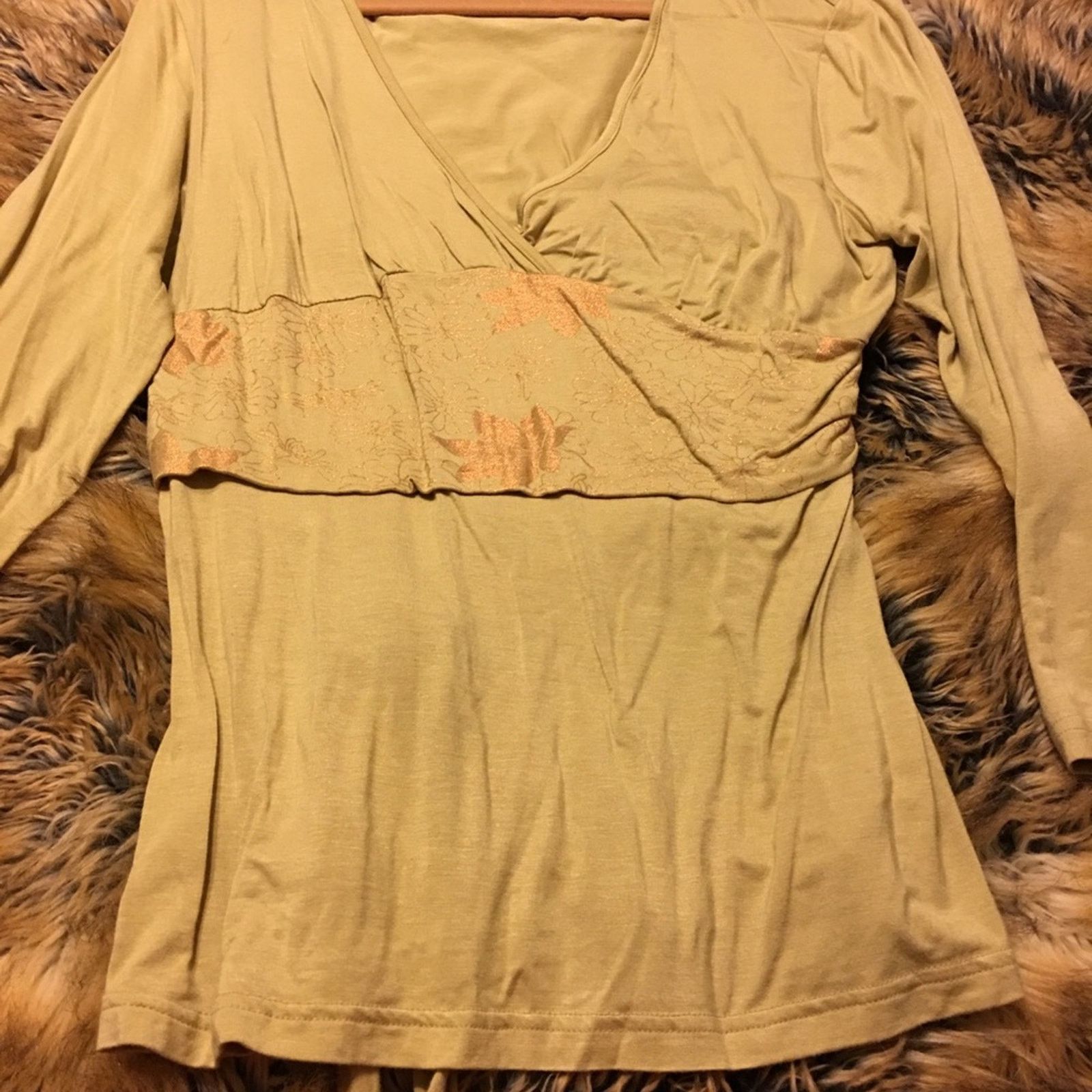 Other Studio JPR sparkle floral tunic top tie back Size L / US 10 / IT 46 - 5 Thumbnail