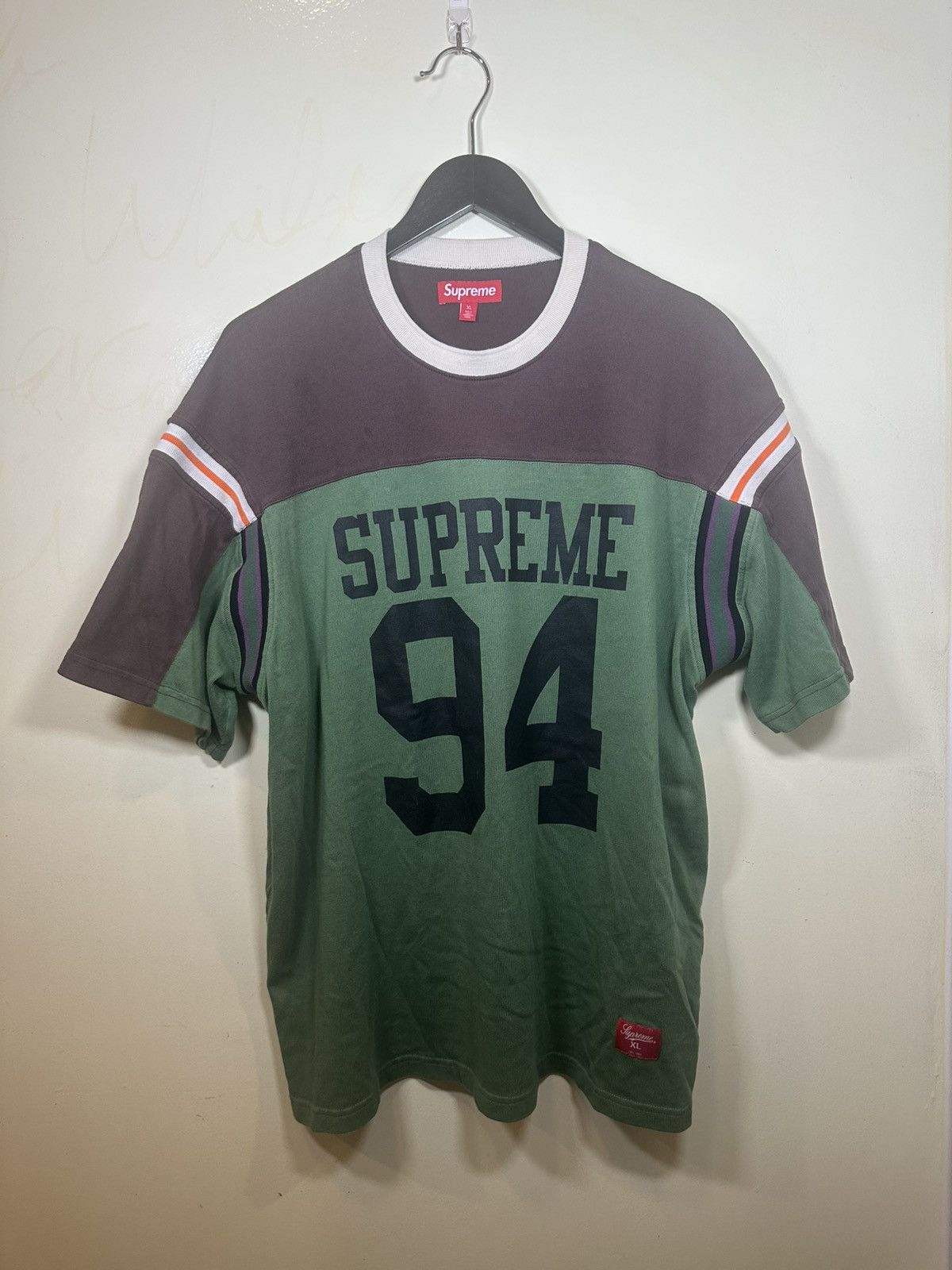シャツ Supreme Split S/S Football Top XXL Black Supreme Split S/S Top Tee FW23 3colors Black Red Blue Size S