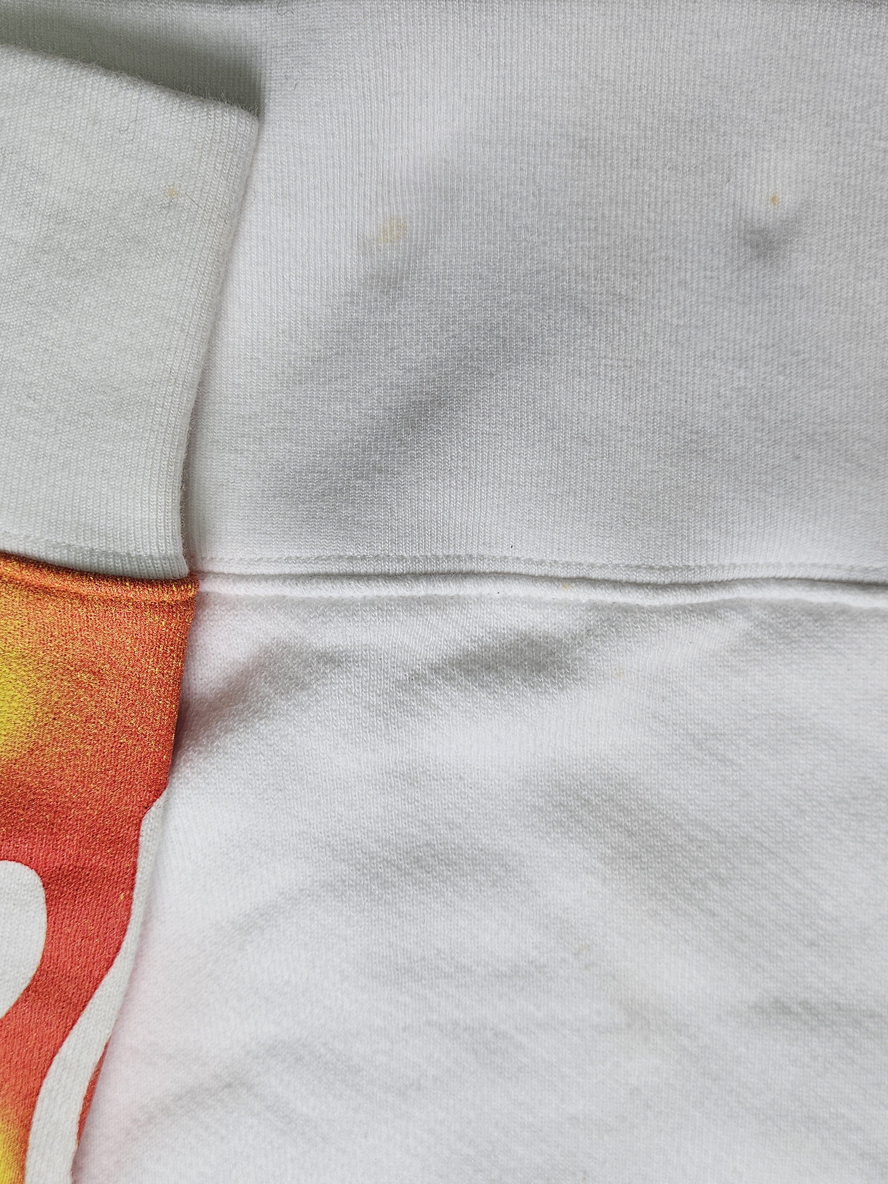 Palm Angels Palm Angels White Fire Starter Round Neck Sweatshirt Size US M / EU 48-50 / 2 - 3 Thumbnail