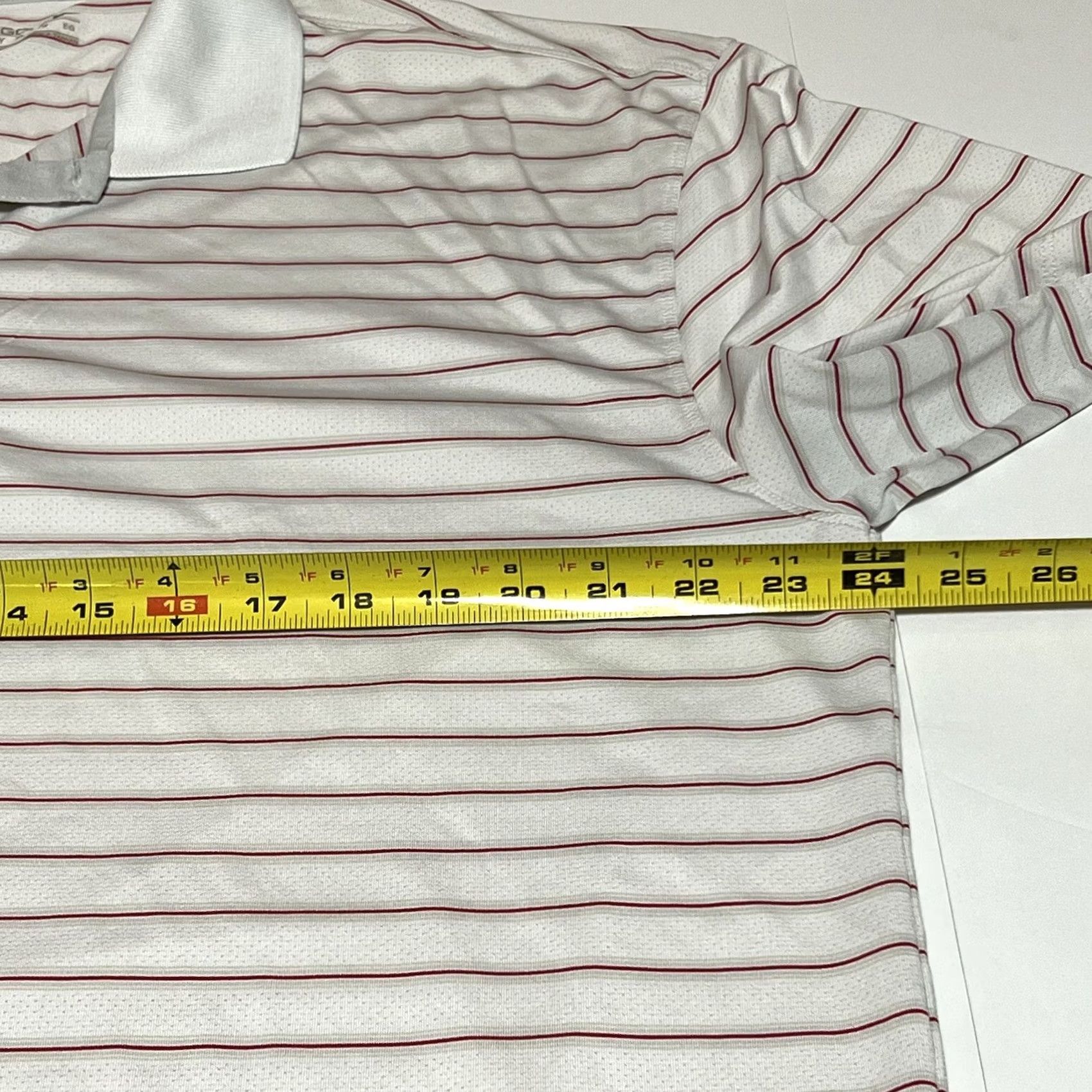 Nike Nike Golf Polo Shirt Men XL Striped Red White Dri-Fit Logo Casual Polo Shirt Golf Shirt, Mens XL, Multicolor Size US XL / EU 56 / 4 - 5 Thumbnail