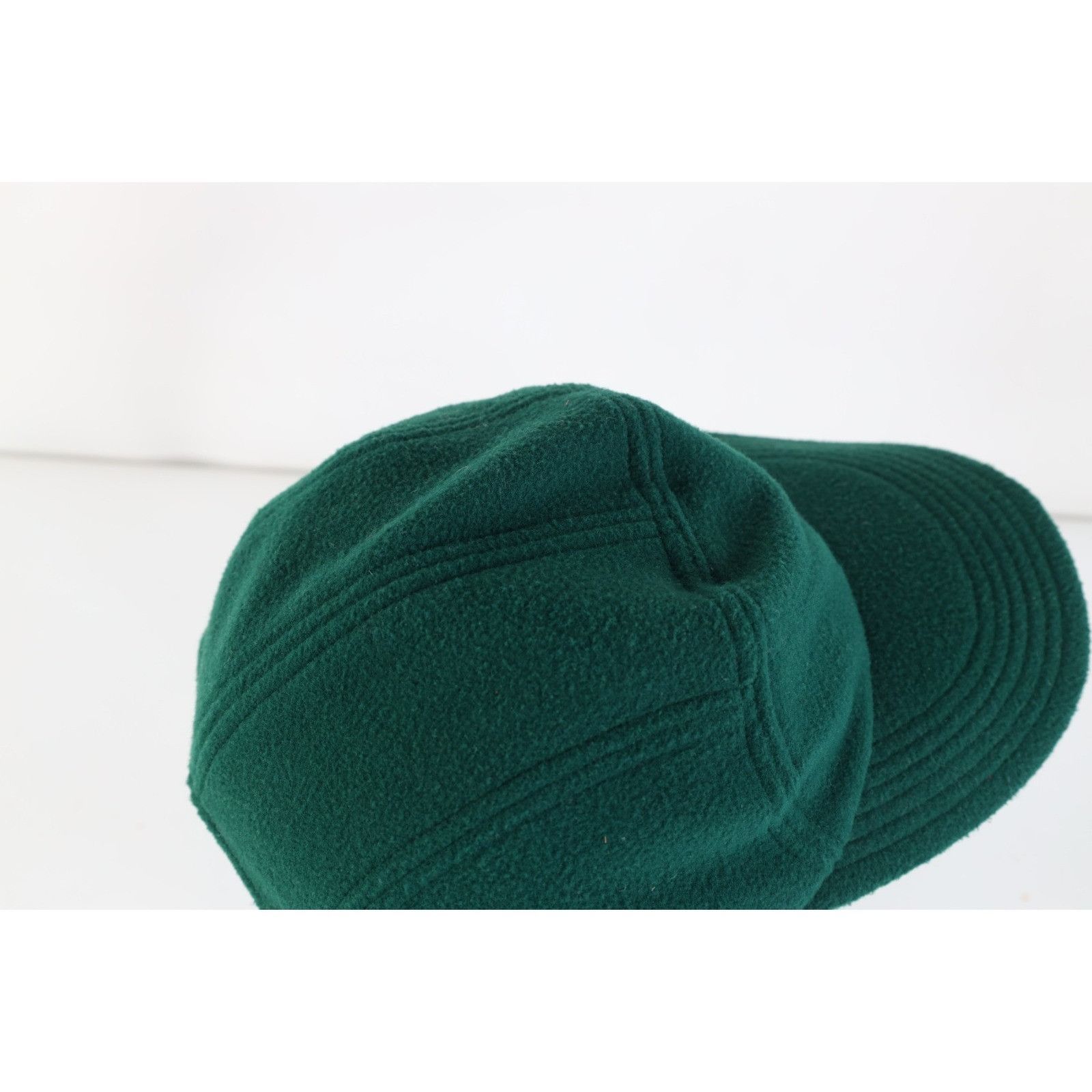 Vintage Vintage 90s Streetwear Blank Fleece 5 Panel Buckle Hat Size ONE SIZE - 5 Thumbnail