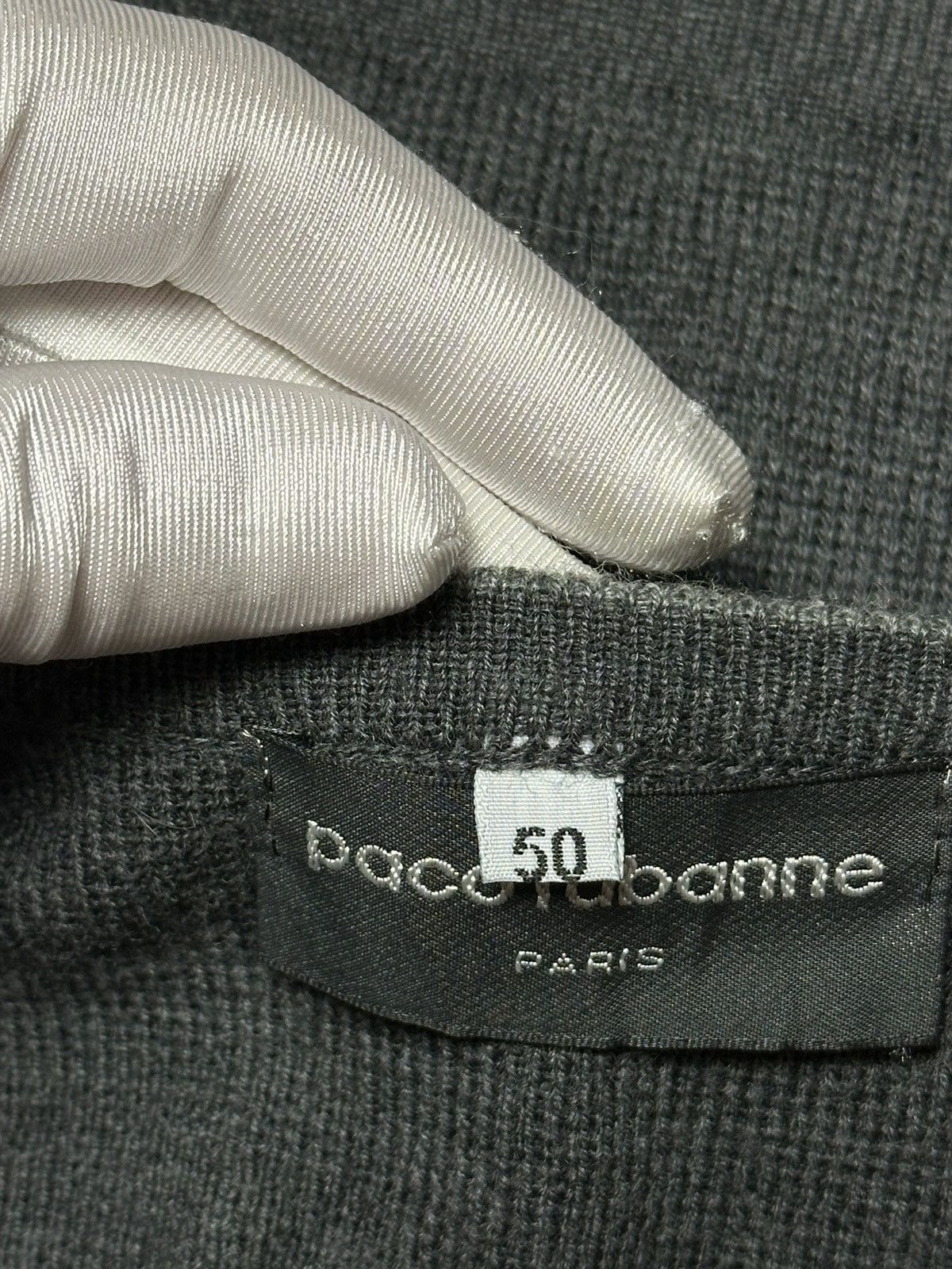 Vintage Vintage 90s Paco Rabanne Paris Wool Button Vest Size US M / EU 48-50 / 2 - 12 Thumbnail