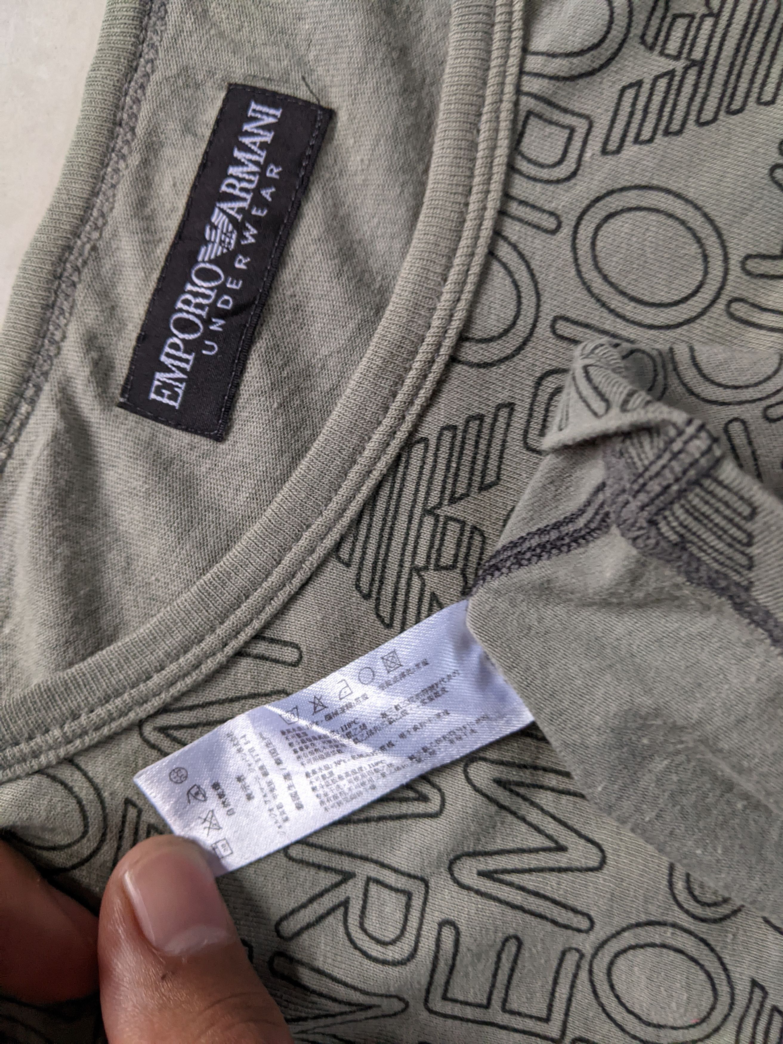 Emporio Armani Armani All Over Logo T shirt Size US S / EU 44-46 / 1 - 4 Thumbnail