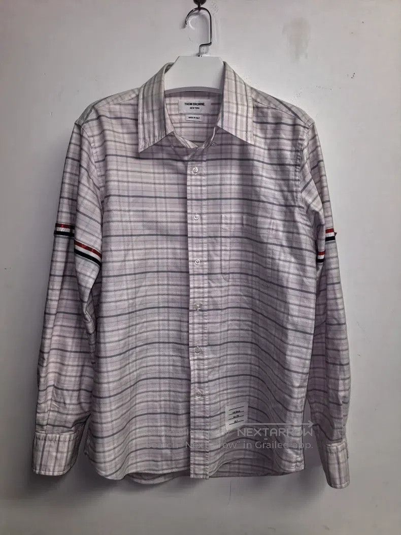 Thom Browne Thom Browne Plaid Long-Sleeve Shirt Size US L / EU 52-54 / 3 - 1 Thumbnail