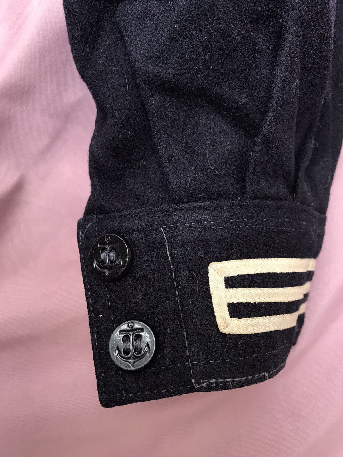 Other ANTIQUE USN, LIBERTY CUFFS, WOOL SMOCK POP OVER JUMPER Size US M / EU 48-50 / 2 - 9 Thumbnail