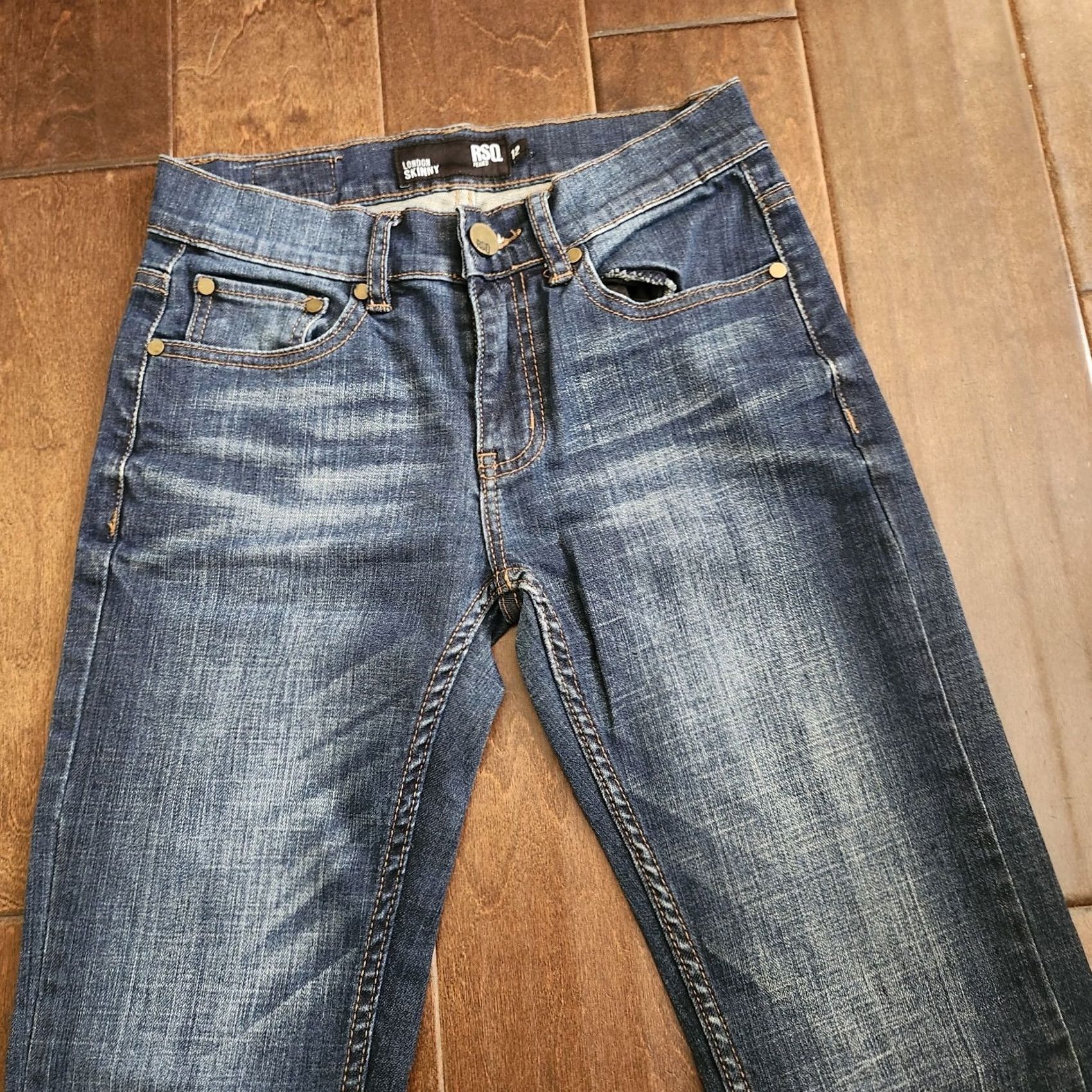 Rsq RSQ Women's JUNIOR London Skinny Denim Jeans - Size 12 - 5-Pocket Black? No Blue? Size 34" / US 12 / IT 48 - 5 Thumbnail