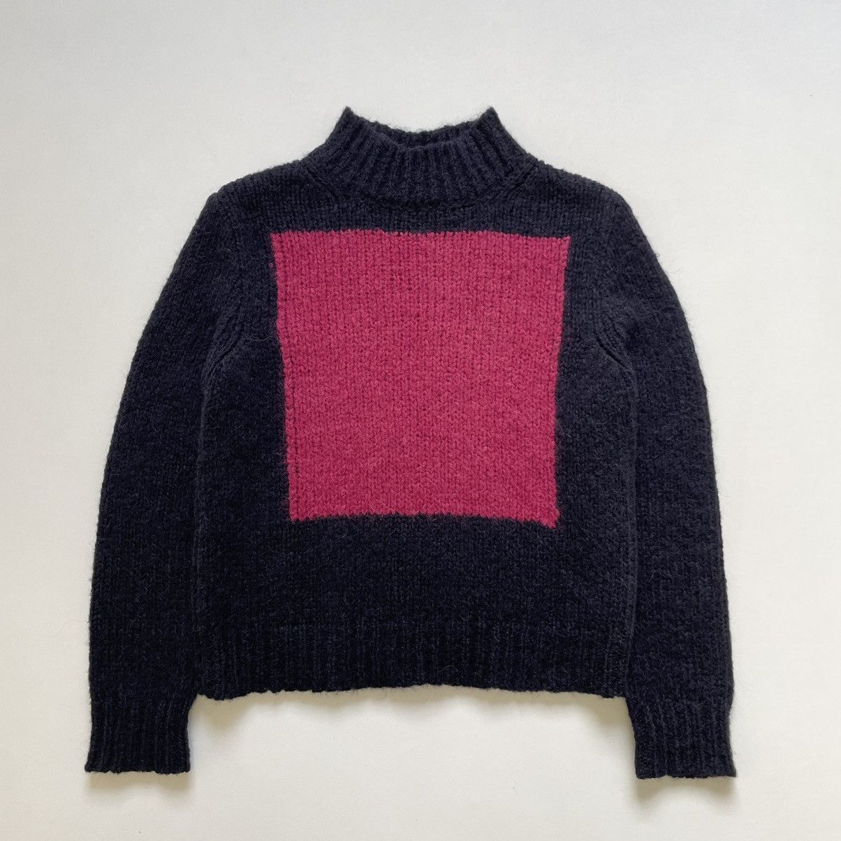 Dries Van Noten Cropped ‘Modular Panel’ Alpaca Sweater Size US M / EU 48-50 / 2 - 15 Thumbnail