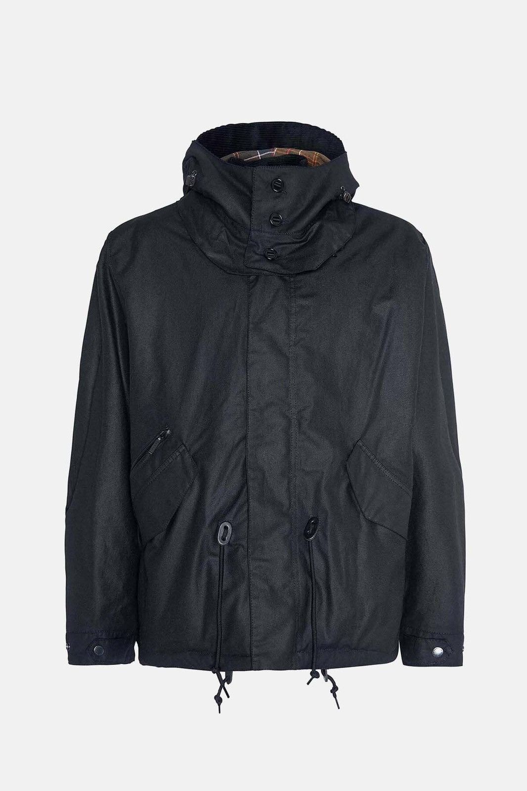 Barbour 🔥RRP715€ NWT Barbour Short Wind Waxed Parka Jacket Size L 🇬🇧🖤 Size US L / EU 52-54 / 3 - 7 Thumbnail
