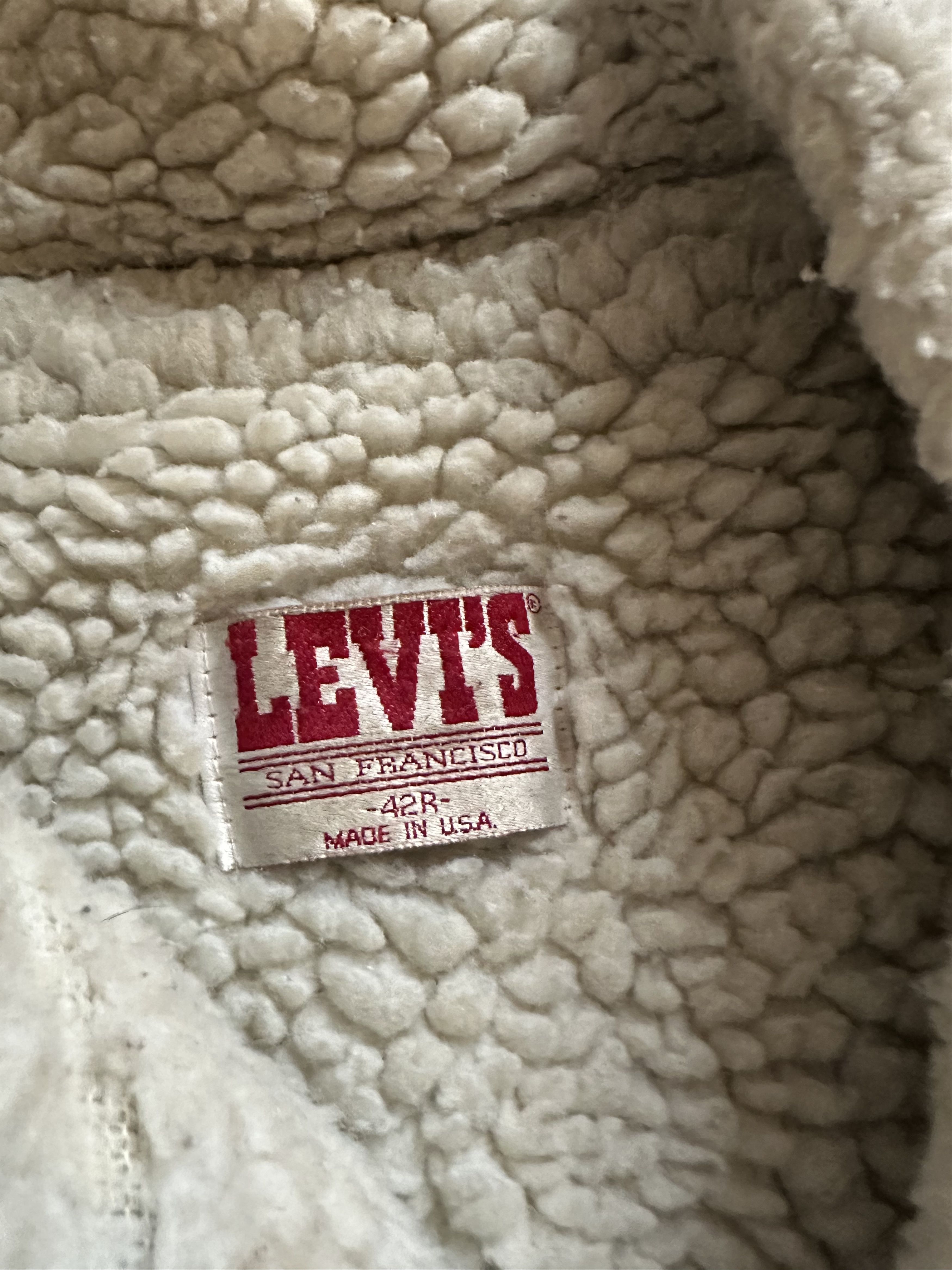 Levi's Made In USA Sherpa Jacket Size US L / EU 52-54 / 3 - 3 Thumbnail