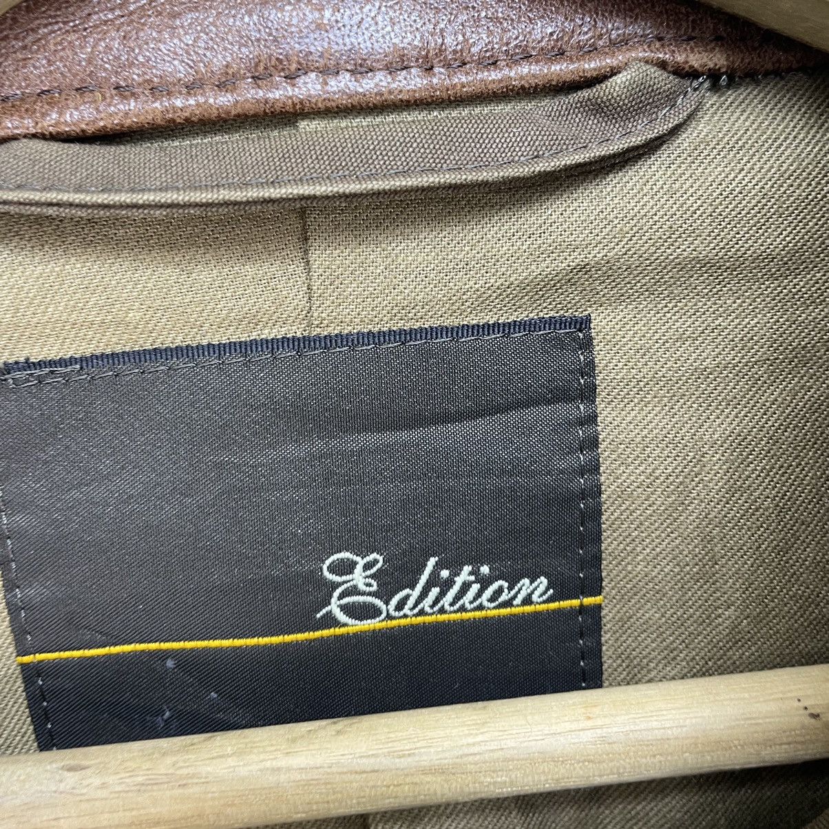 Japanese Brand × Vintage Edition Made In Japan Slank Pocket Leather Collar Size US M / EU 48-50 / 2 - 7 Thumbnail