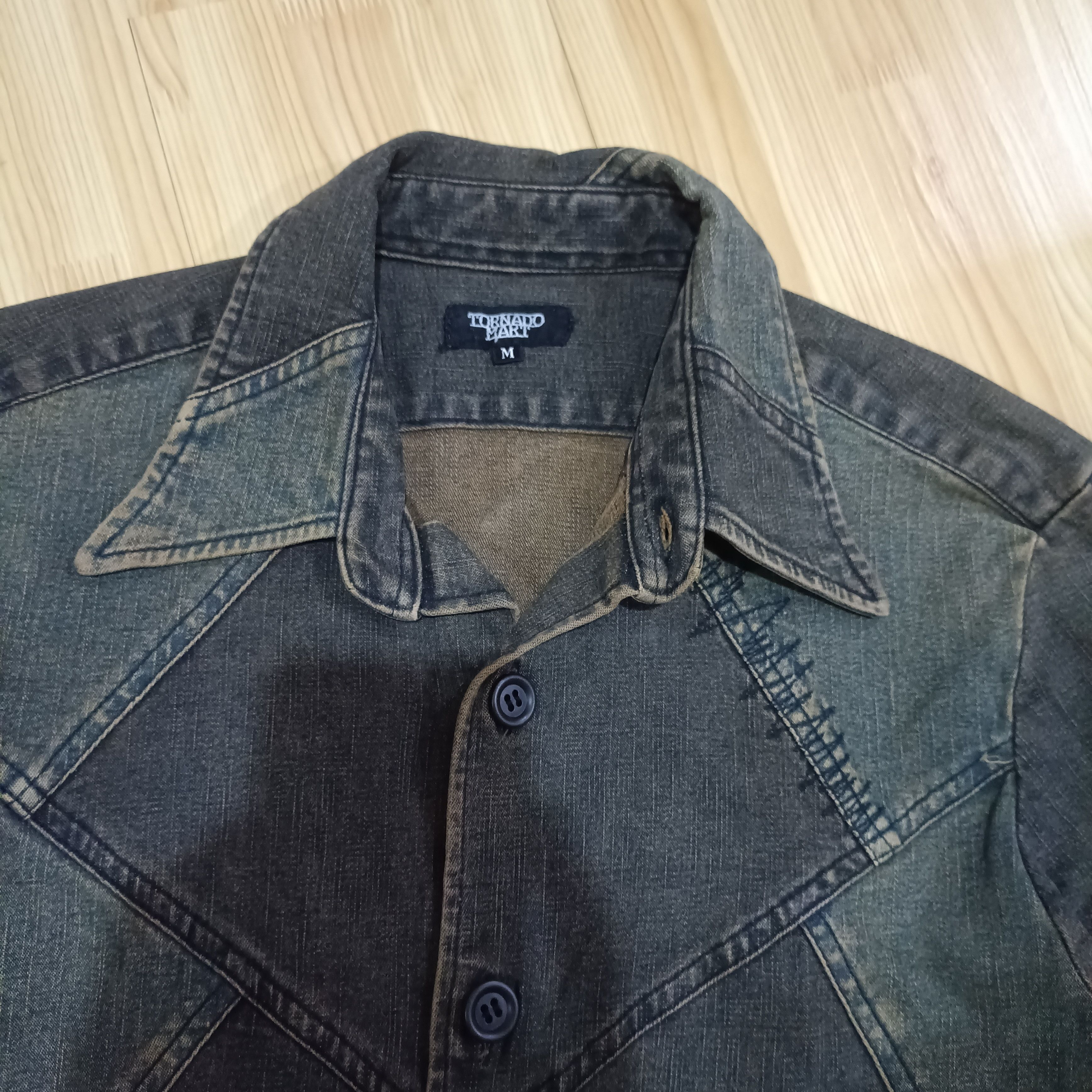 Tornado Mart Tornado Mart Top Stitchingg Denim Button Size US M / EU 48-50 / 2 - 4 Thumbnail