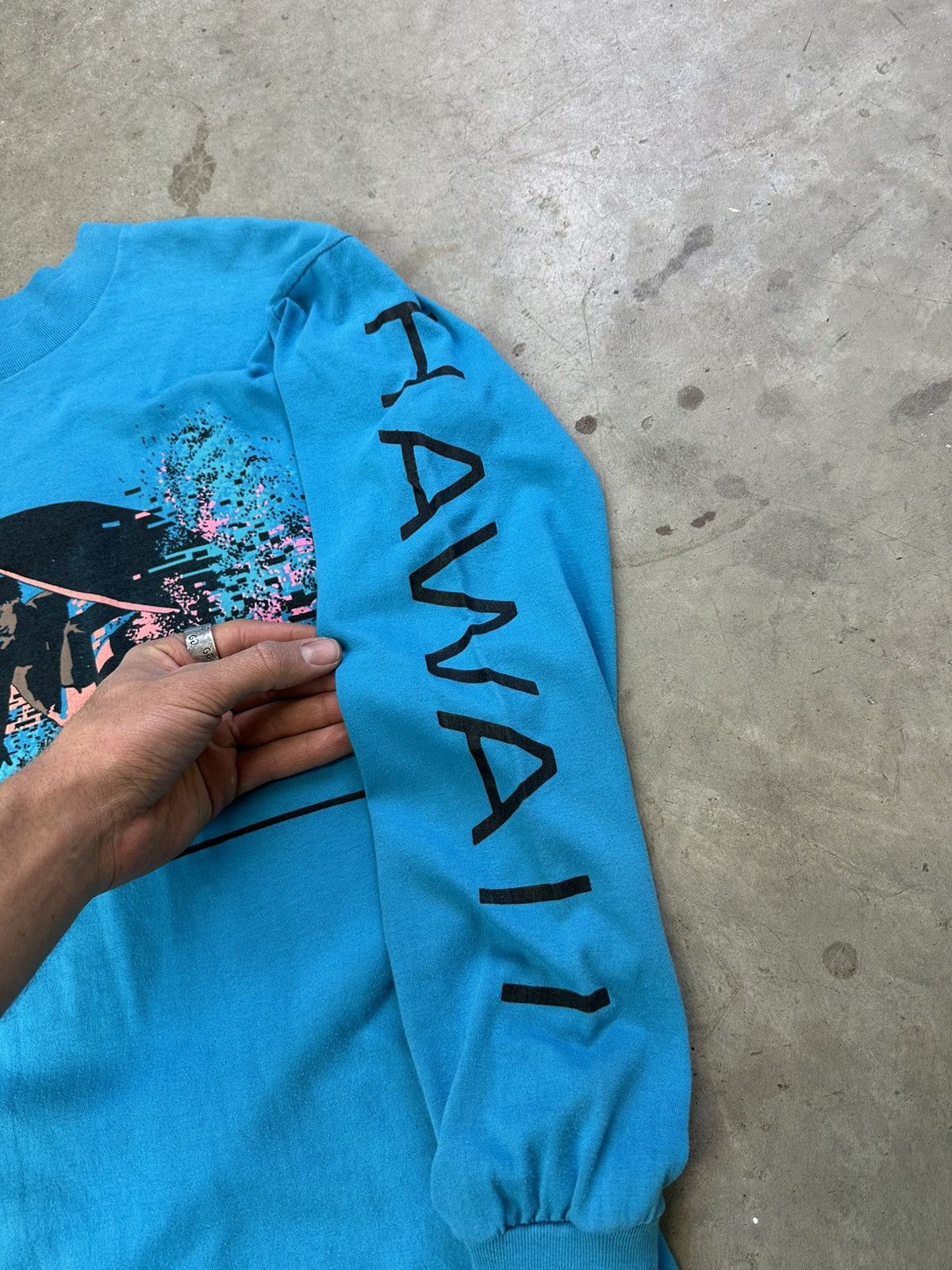 Vintage vintage 80s hawaii all over print graphic surfing longsleeve Size US M / EU 48-50 / 2 - 4 Thumbnail