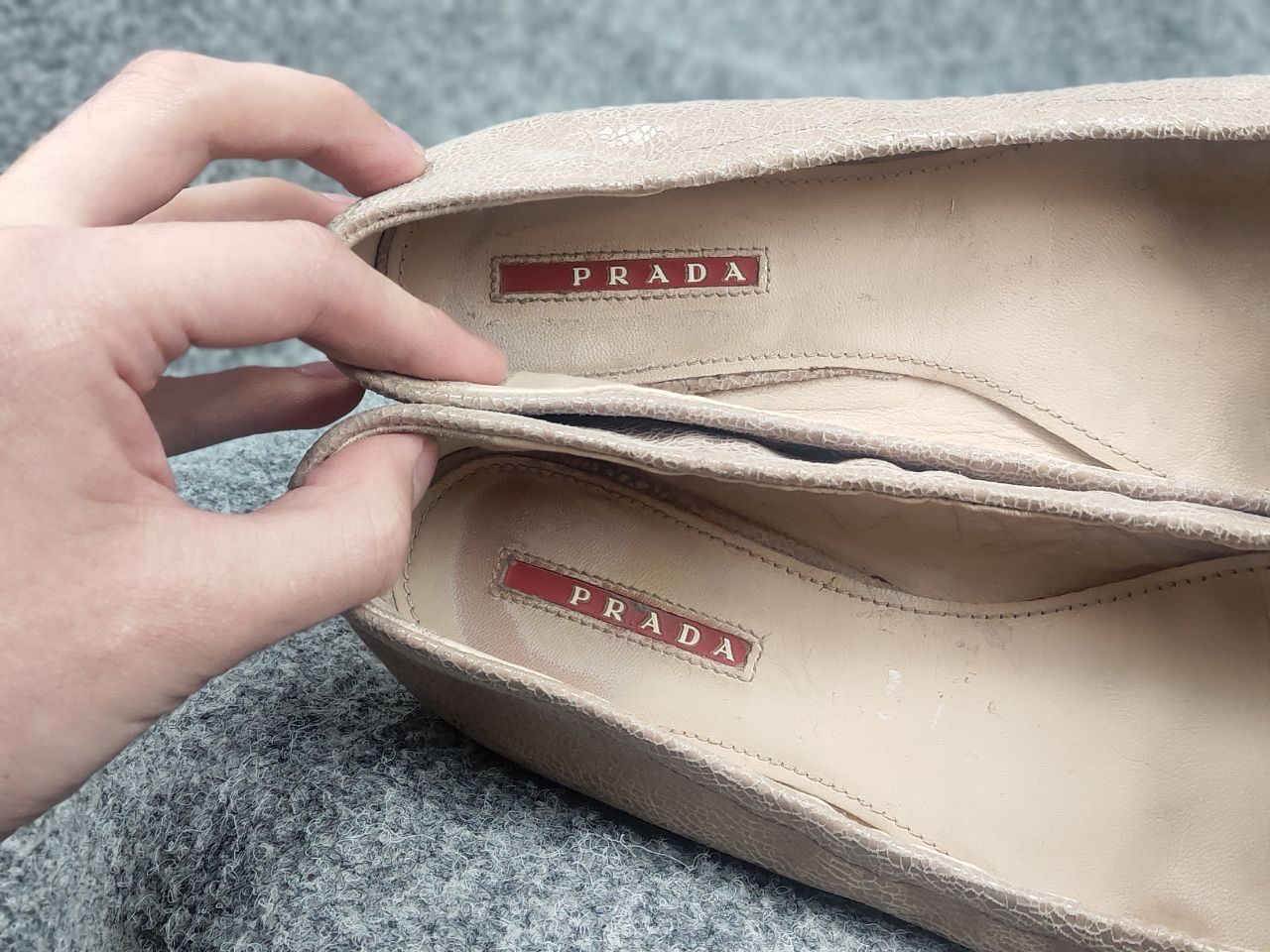 Prada Prada Vintage Logo Slip On bow Ballerina Ballet Flats Shoes Size US 9 / IT 39 - 17 Thumbnail