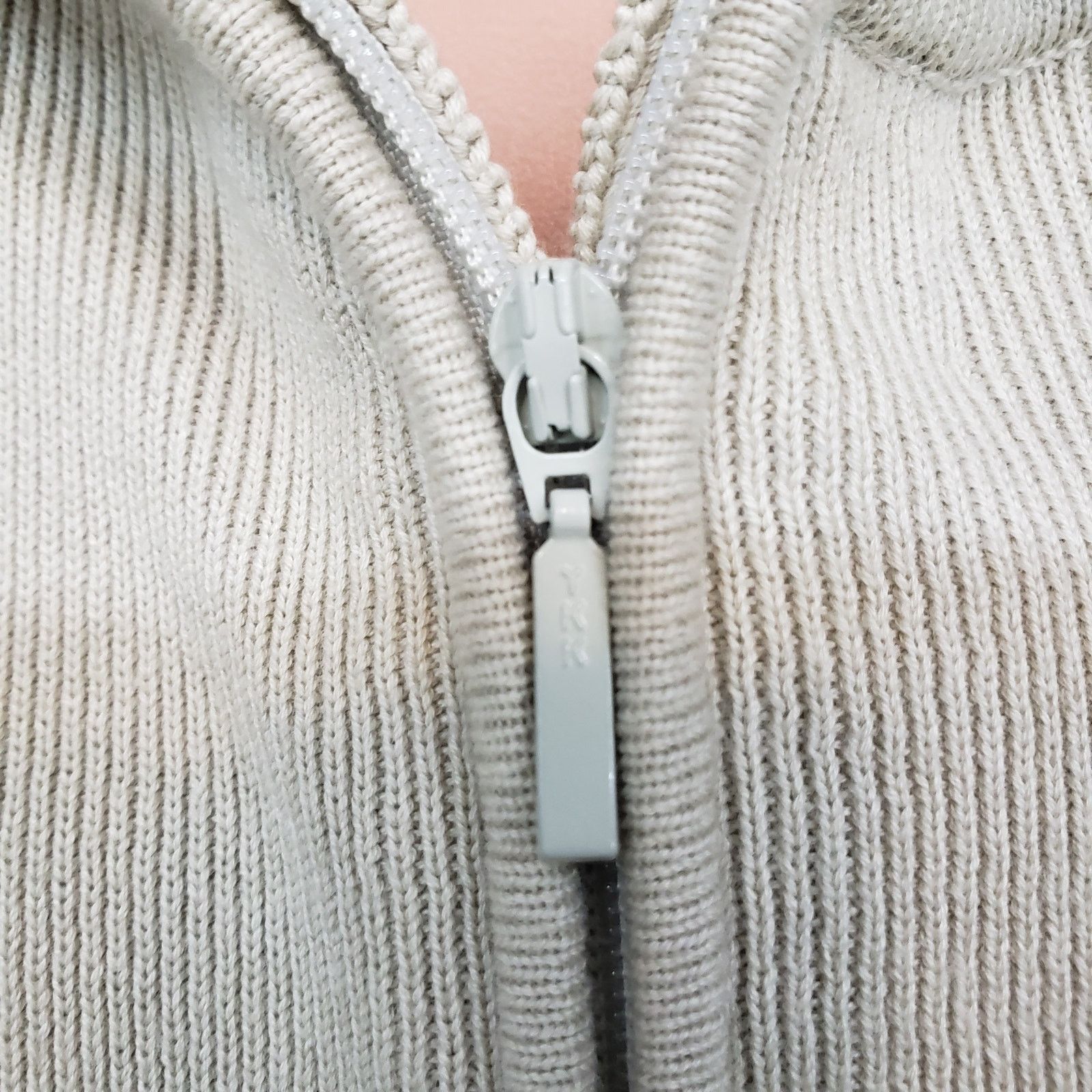 Robert Talbott × Vintage Talbots Sweater Made in JAPAN Half zip Mockneck L Cotton Size L / US 10 / IT 46 - 4 Thumbnail