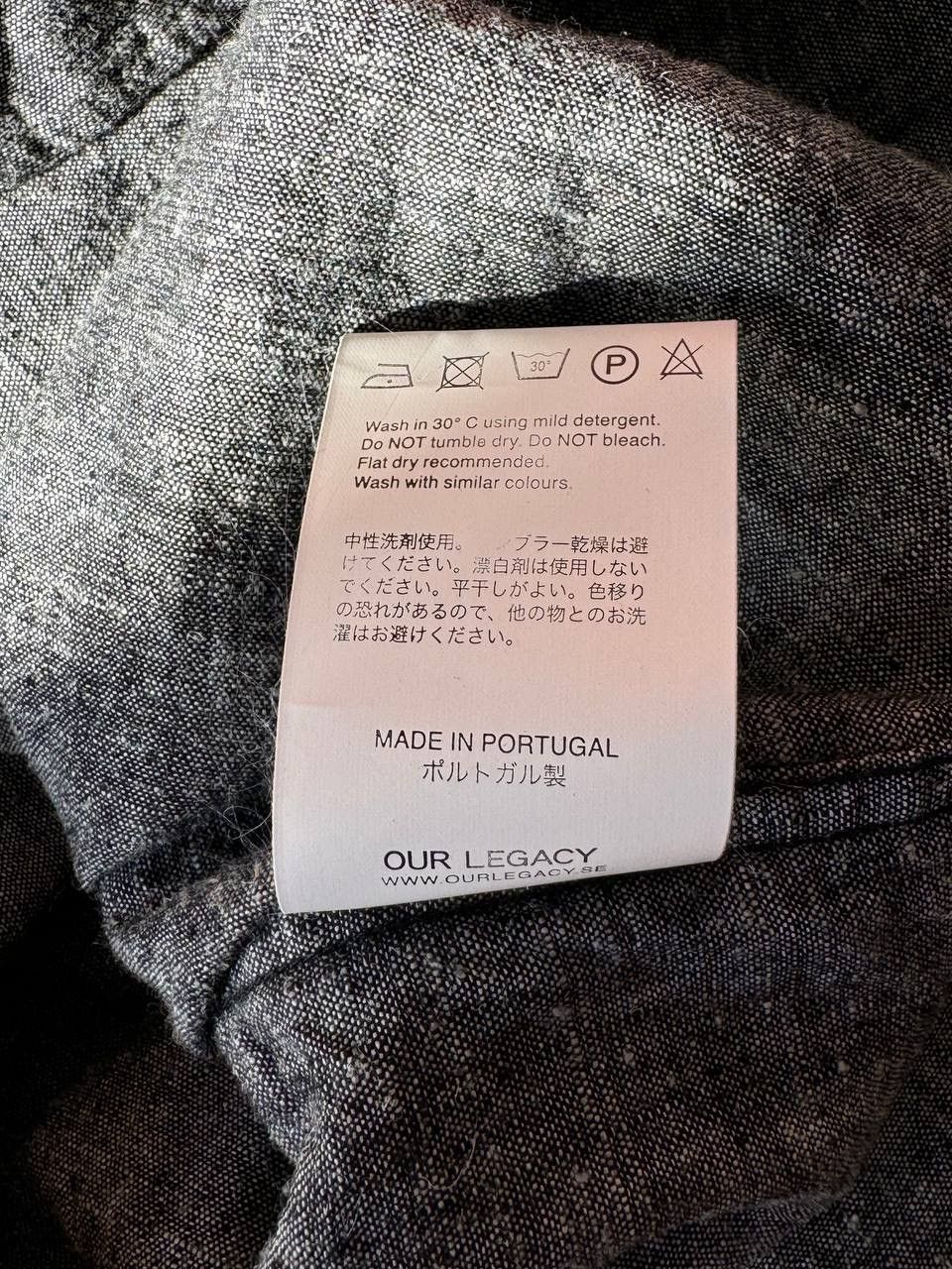 Our Legacy 🔥 Our Legacy Grey Hemp Shirt Size US M / EU 48-50 / 2 - 6 Thumbnail