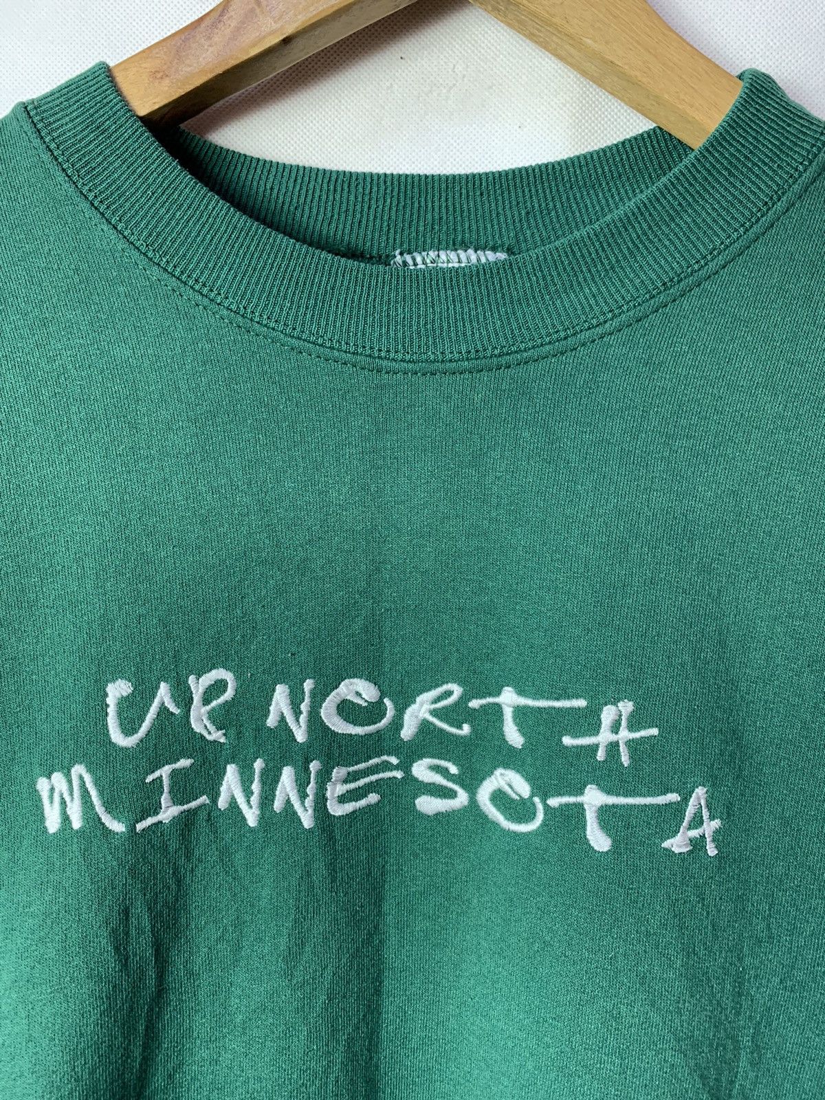 Vintage 🔥Vintage 90s Minnesota Embroided Spellout Sweatshirt Size US XXL / EU 58 / 5 - 3 Thumbnail