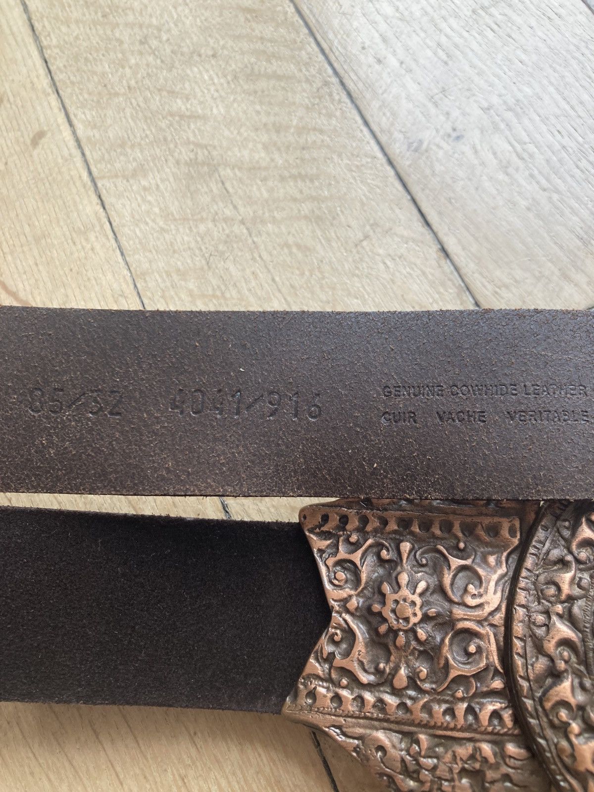 Hugo HUGO by HUGO BOSS runway suede boho belt with big buckle Size ONE SIZE - 6 Thumbnail