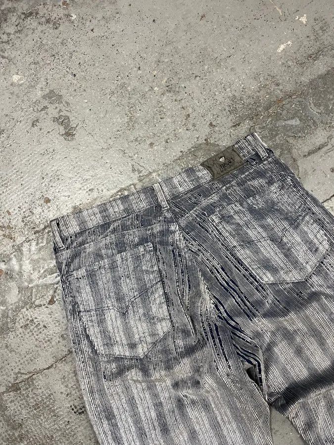 Versace AW2005 Versace White & Blue Irregular Corduroy Pants Size US 32 / EU 48 - 7 Thumbnail