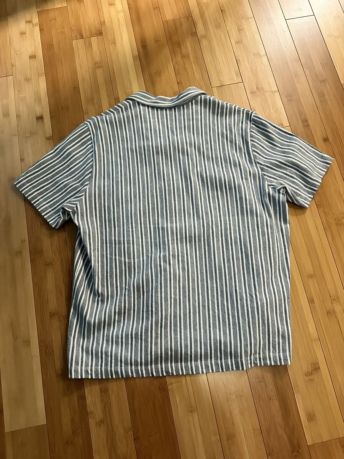 Vince Vince Stripped Camp Collar Size US XL / EU 56 / 4 - 2 Thumbnail