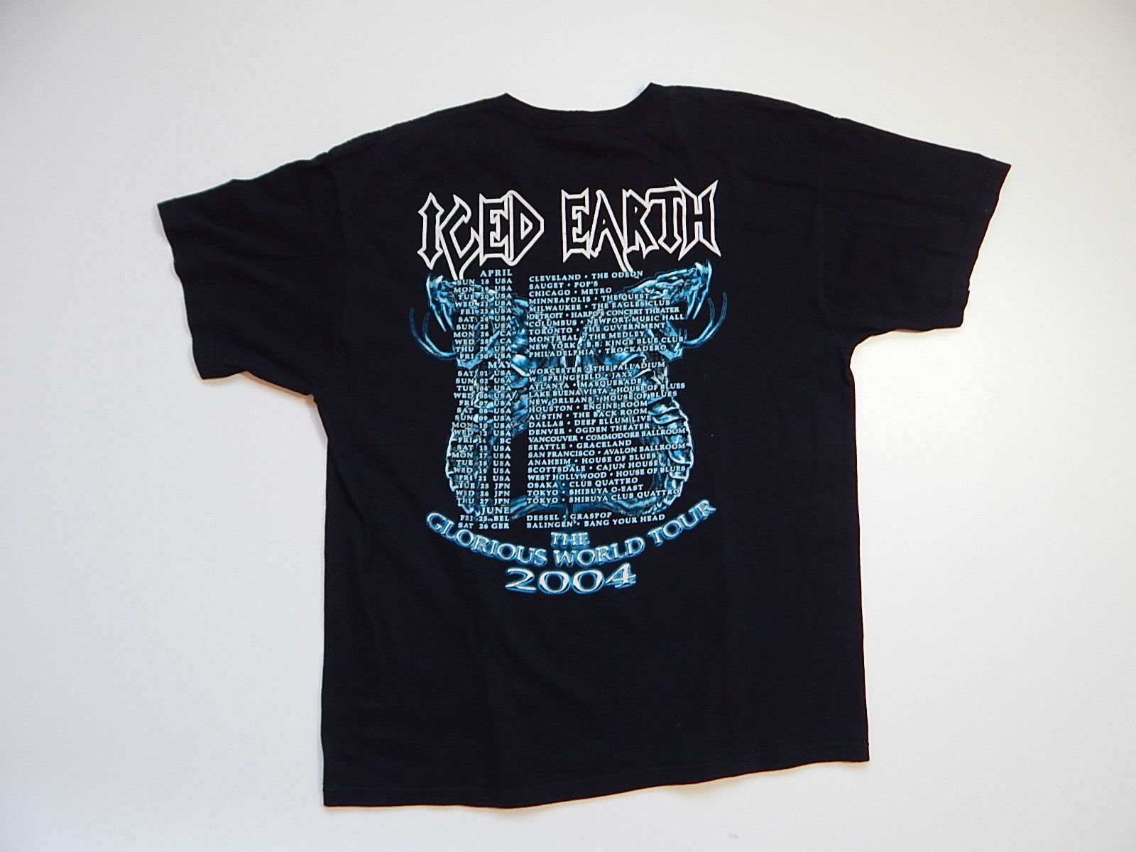 Band Tees × Vintage vintage 00s iced earth heavy trash metal tour tee Size US XL / EU 56 / 4 - 4 Thumbnail