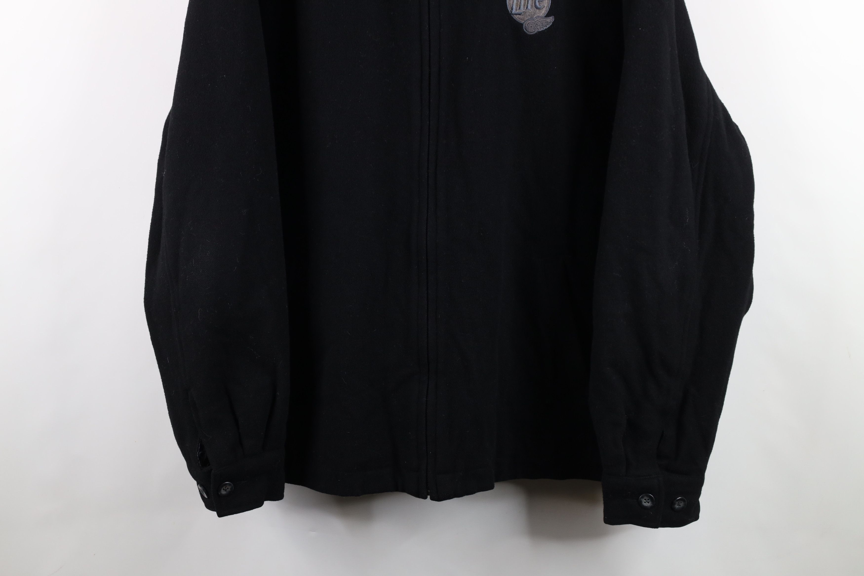 Vintage Vintage 90s Wings Hockey Miller Lite Beer Wool Jacket USA Size US XL / EU 56 / 4 - 3 Thumbnail