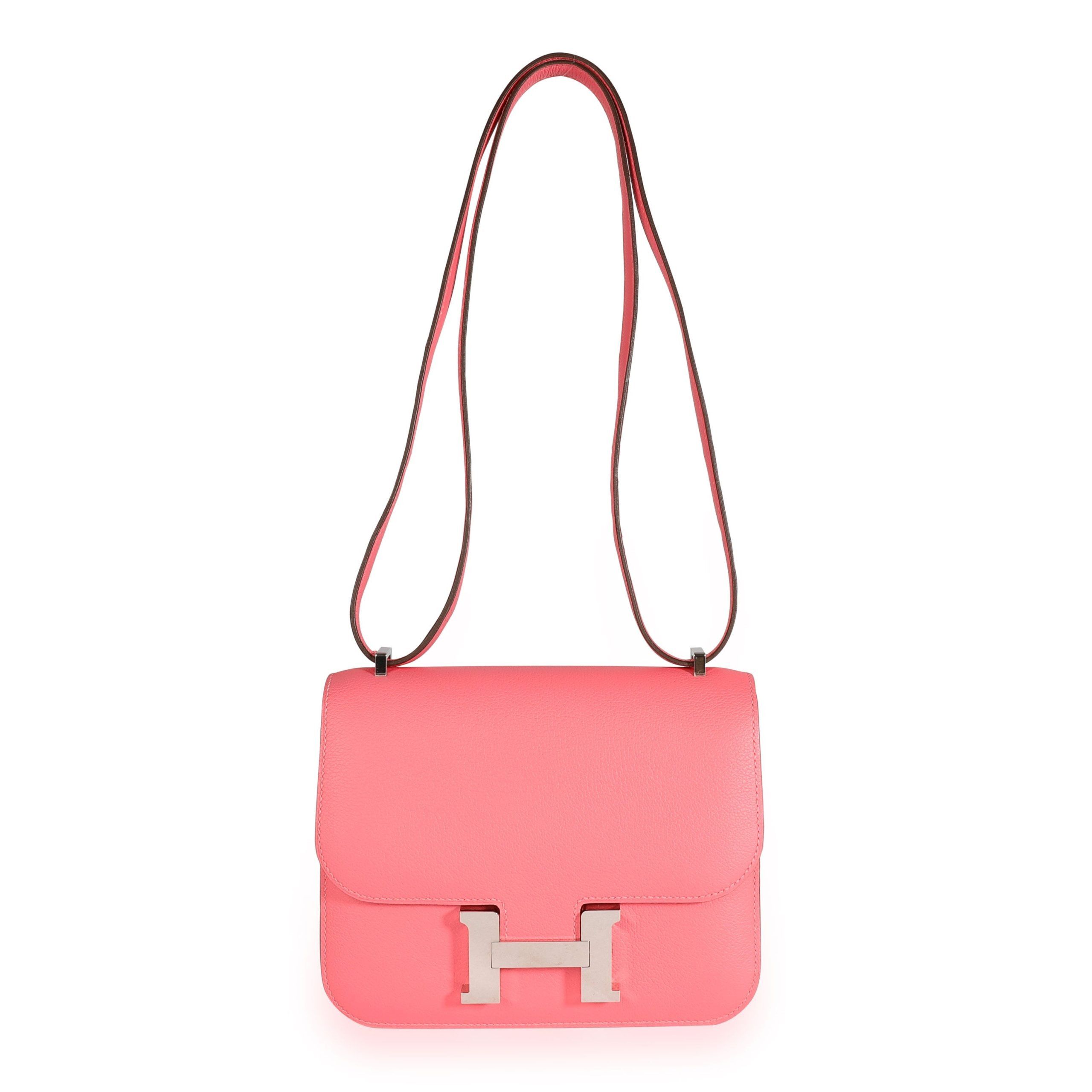 image of Hermes Rose Azalee Evercolor Constance 18 Phw in Pink, Women's