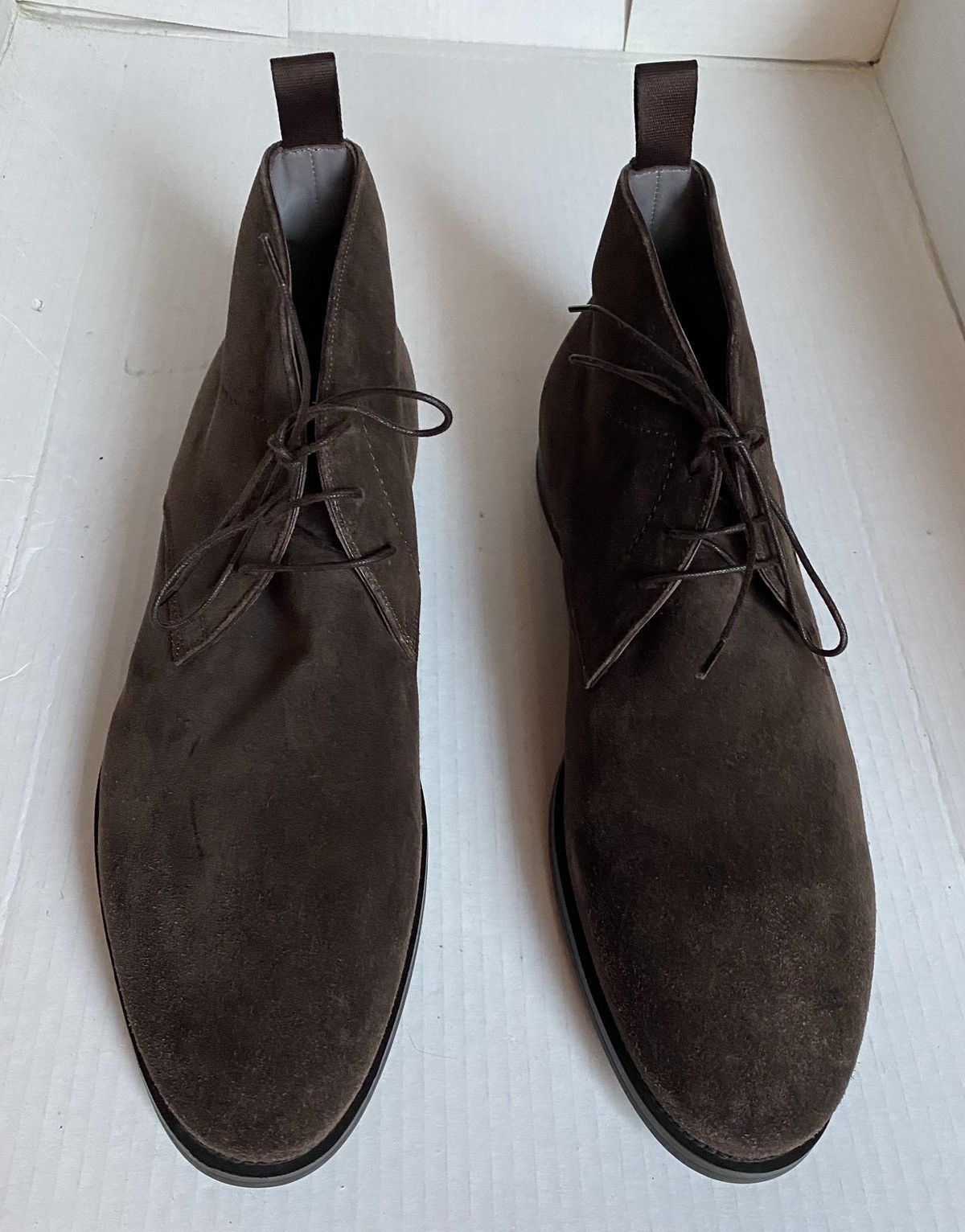 Santoni Santoni 🇮🇹 brown brushed suede handmade desert boots 11 NEW Size US 11 / EU 44 - 1 Thumbnail