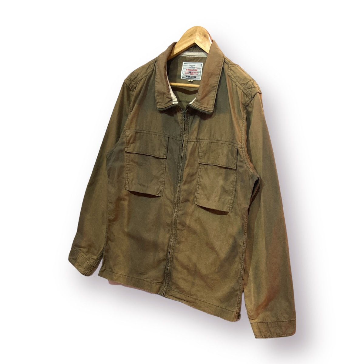 Avirex 🔥DISTRESSED🔥 AVIREX MILITARY STYLE JACKET SUNFADED Size US L / EU 52-54 / 3 - 2 Thumbnail
