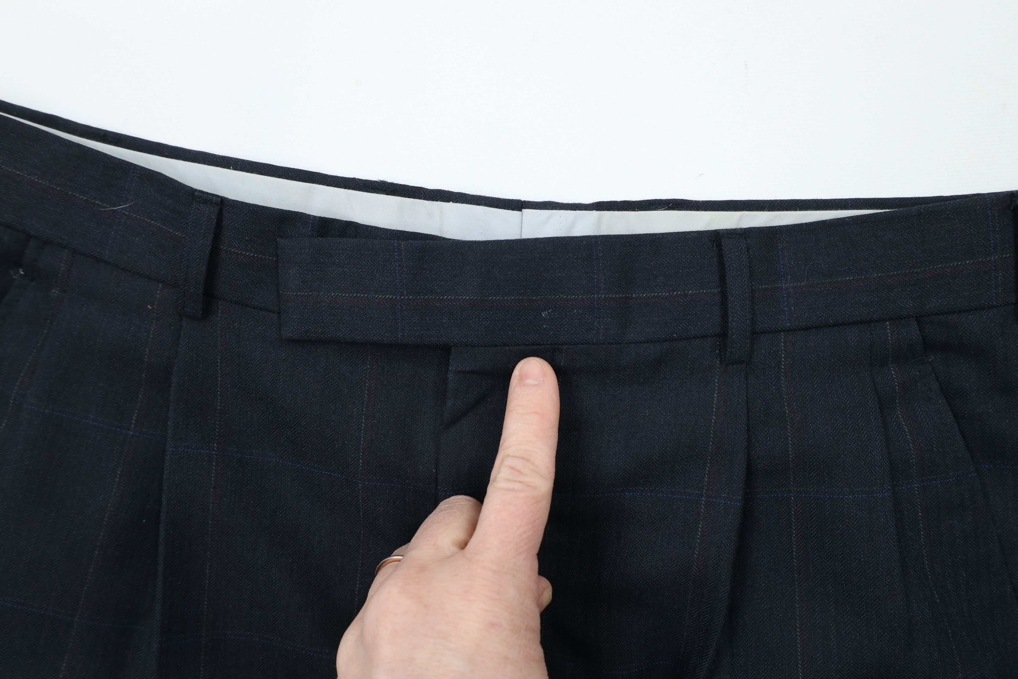 Vintage Vintage 70s Streetwear Herringbone Wide Leg Chino Pants Size US 33 - 7 Thumbnail