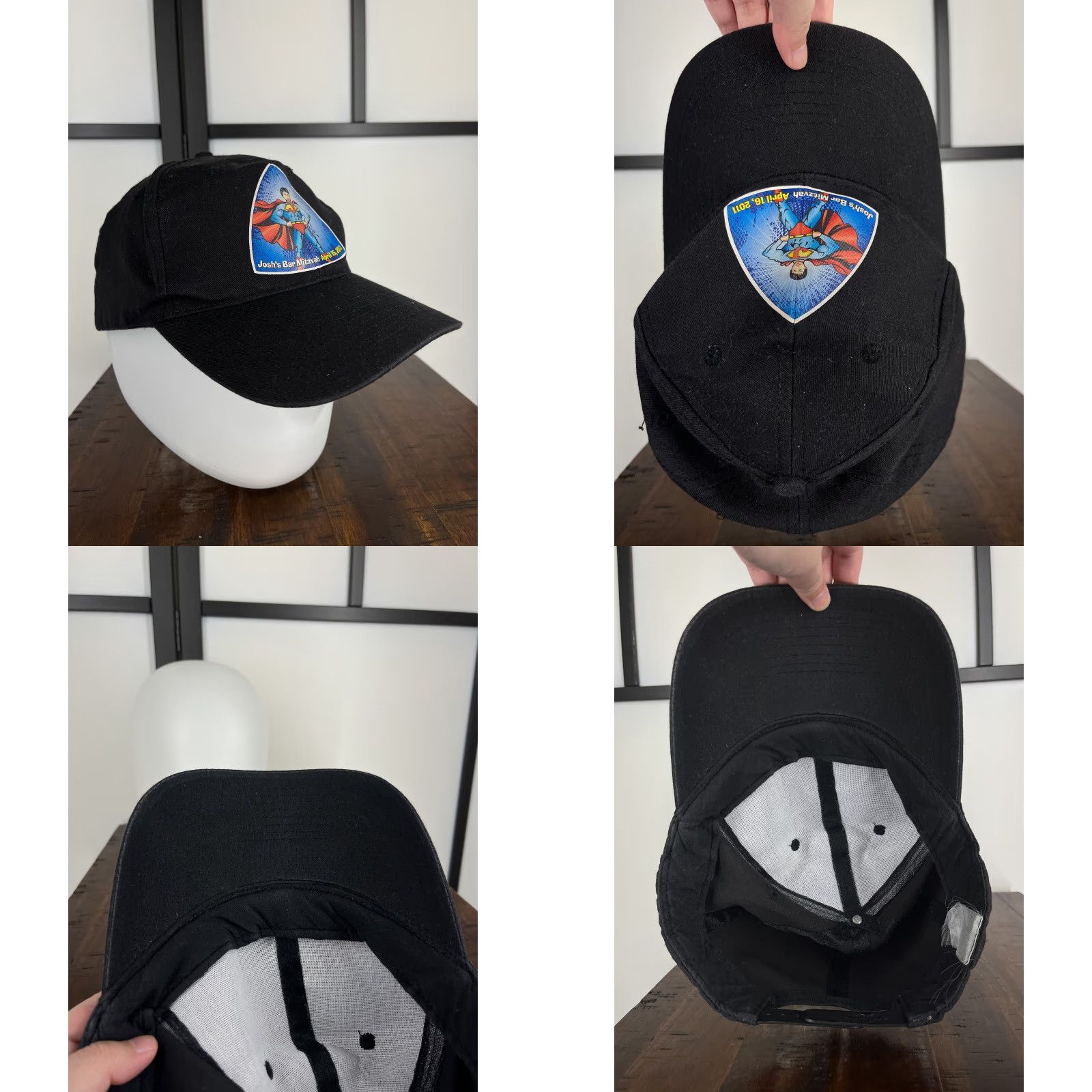 Vintage VINTAGE Josh's Bar Mitzvah Hat Cap Snap Back Adult One Size Black Cotton Twill Size ONE SIZE - 8 Thumbnail