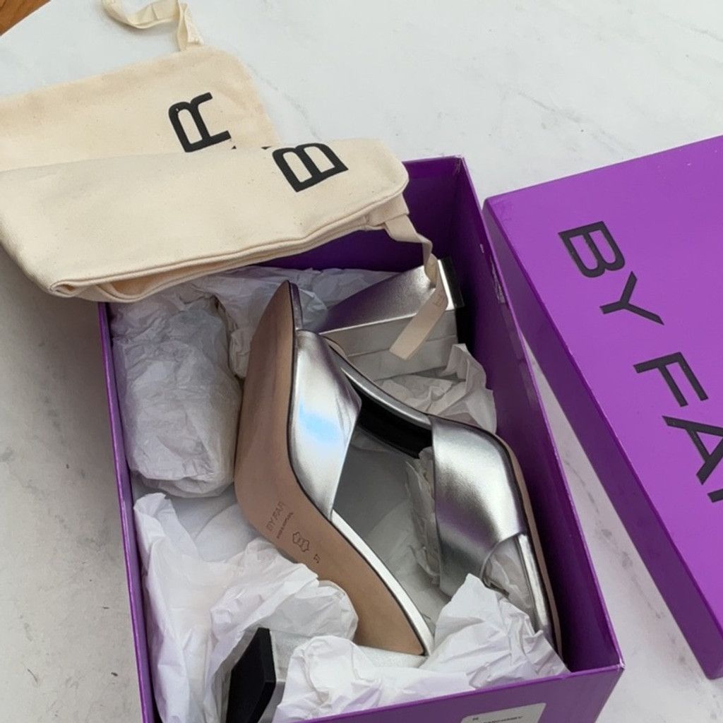 By Far BY FAR Michele Mule in Silver, Size: EU 37 Size US 7 / IT 37 - 6 Thumbnail