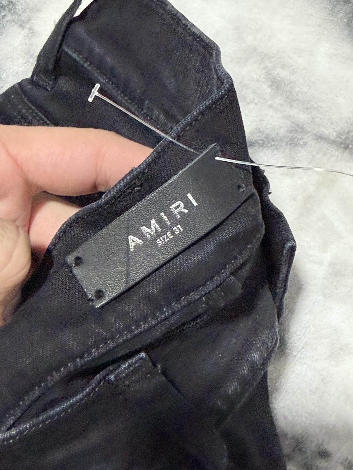 Amiri Amiri Thrasher Rainbow Paisley Black Denim NEW - Sz31 Size US 31 - 5 Thumbnail