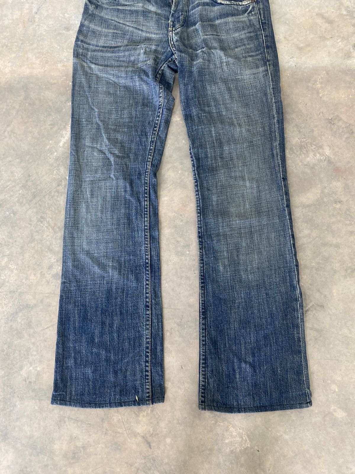 Hysteric Glamour × Japanese Brand × Le Grande Bleu (L.G.B.) Sick☠️ Juicy Couture Flare Jeans Fly Button Punk Grunge Lgb Size US 29 - 3 Thumbnail