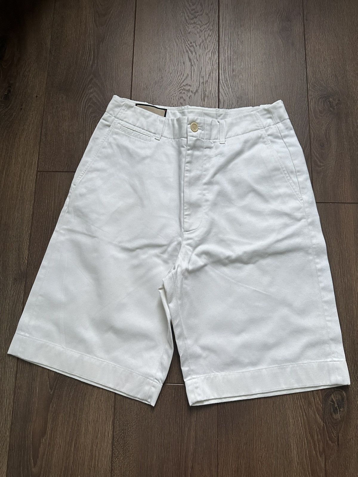 image of Gucci Logo Shorts in White, Men's (Size 30)