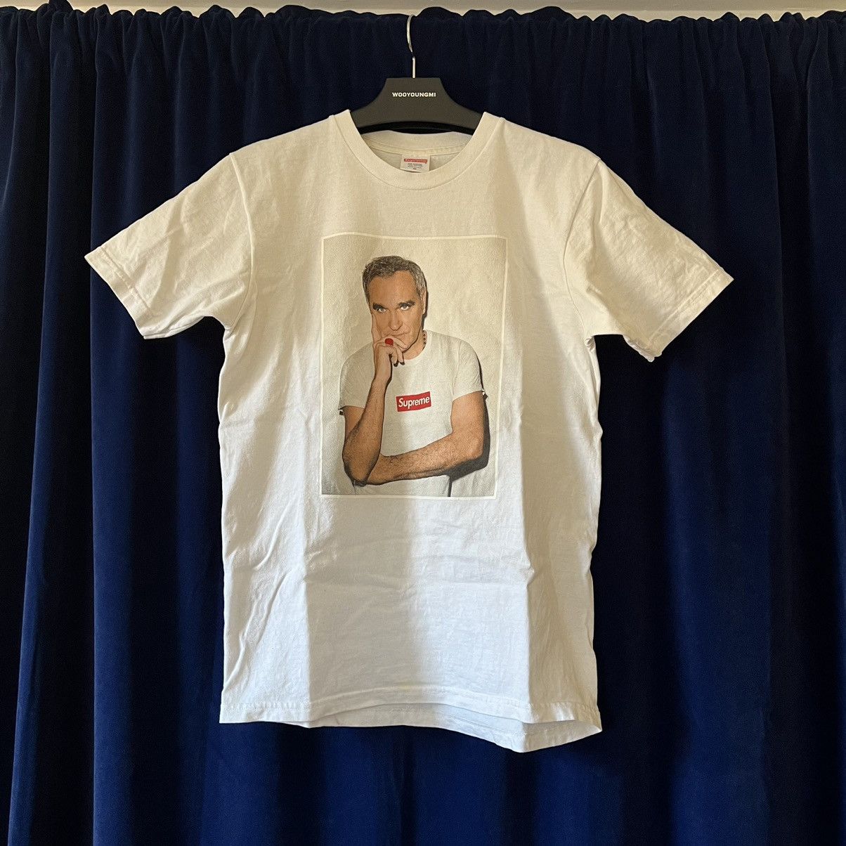 image of Morrissey Photo Bogo T-Shirt in White, Men's (Size Medium)