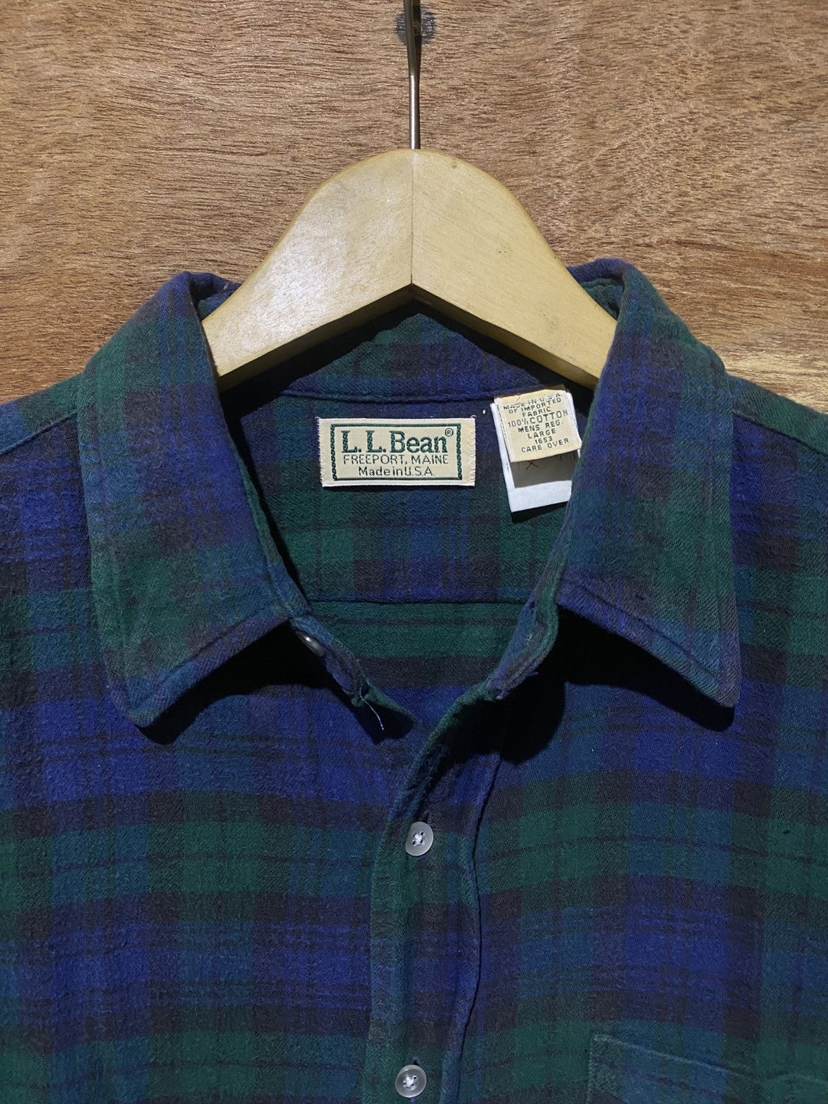 L.L. Bean Vintage LL Bean Flannelshirt Size US L / EU 52-54 / 3 - 4 Thumbnail