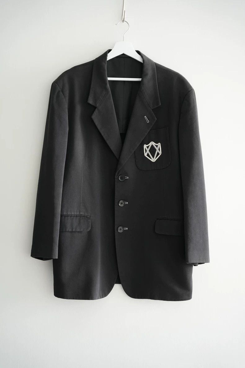 Yohji Yamamoto Yohji Yamamoto 03ss Silk Badge Blazer Size US S / EU 44-46 / 1 - 1 Thumbnail