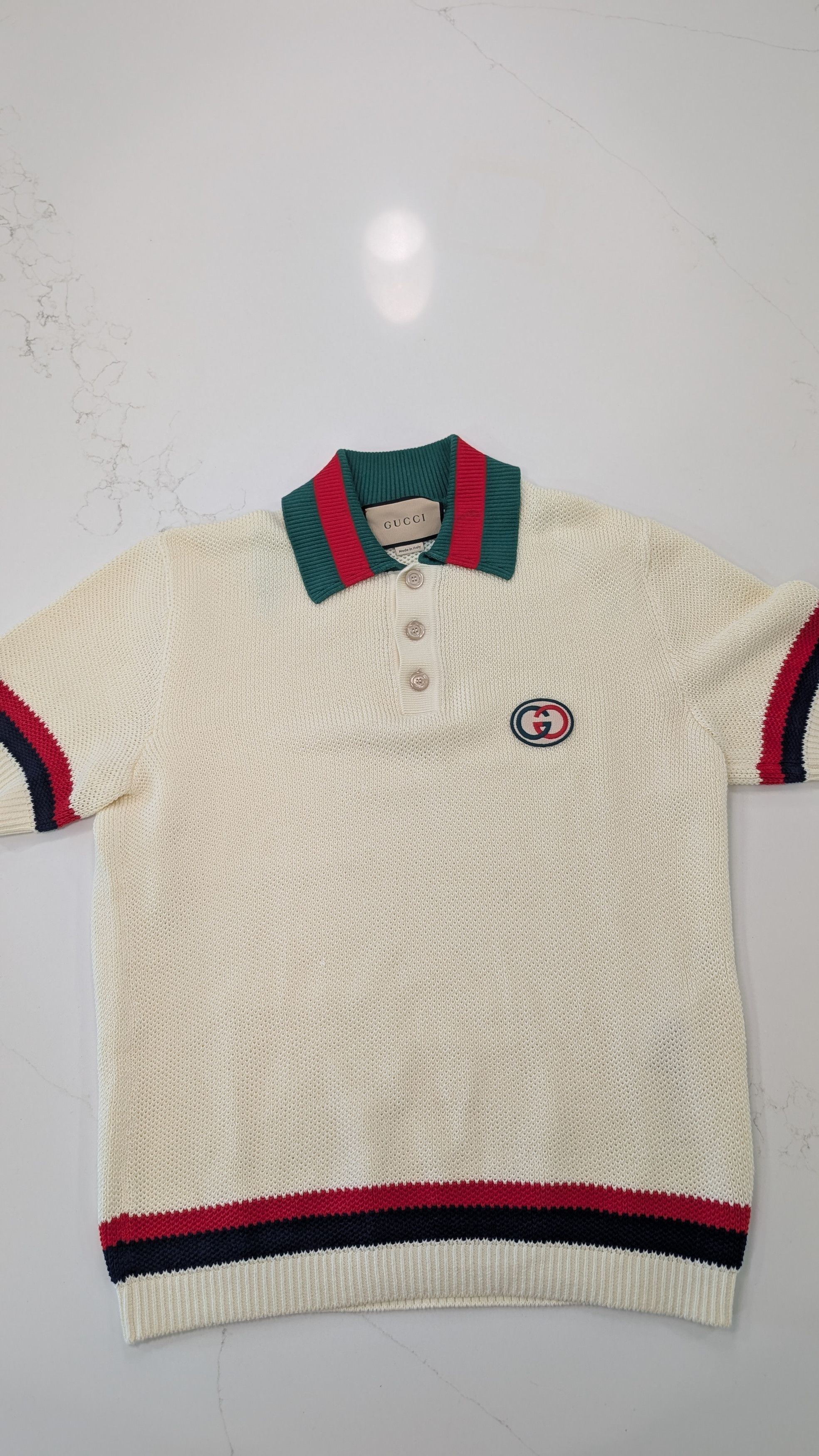 Gucci × Vintage Vintage 80s Gucci Embroidery ''GG'' Logo
