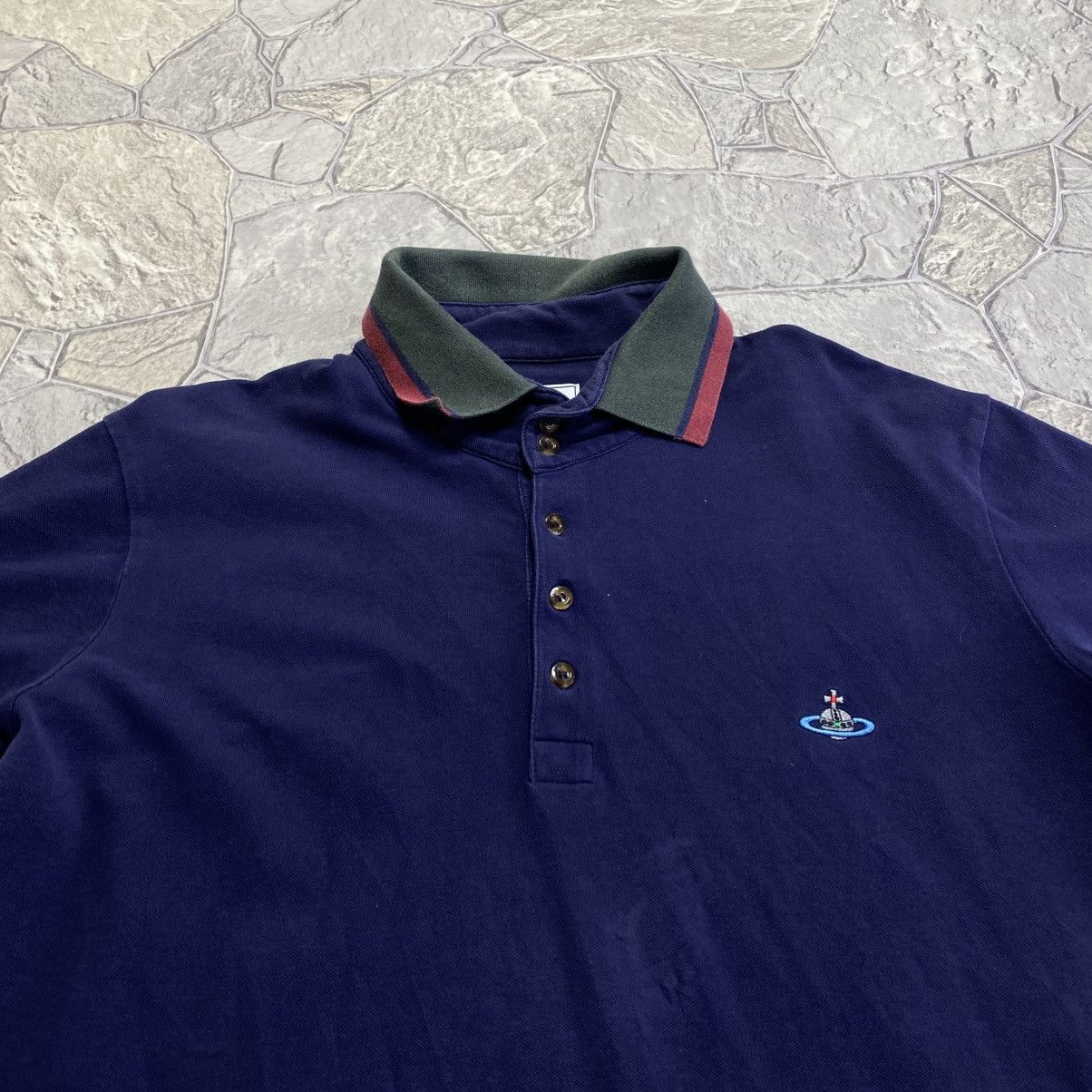 Vivienne Westwood Vivienne Westwood Polo T-Shirt Vintage Small Orb Logo Luxury Size US XL / EU 56 / 4 - 4 Thumbnail