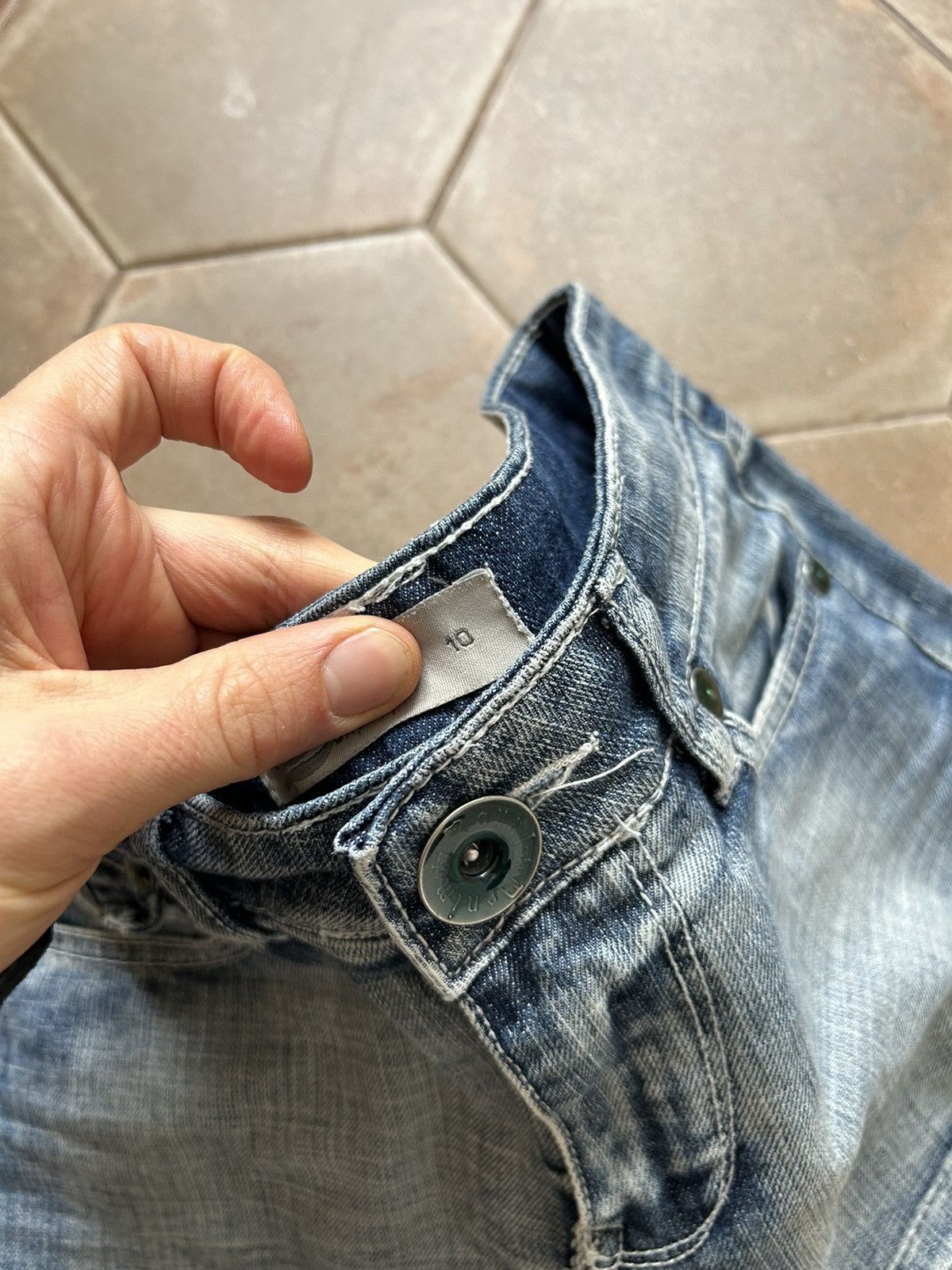 If Six Was Nine × Japanese Brand Denim jeans Mini Skirt Size 28" / US 6 / IT 42 - 4 Thumbnail