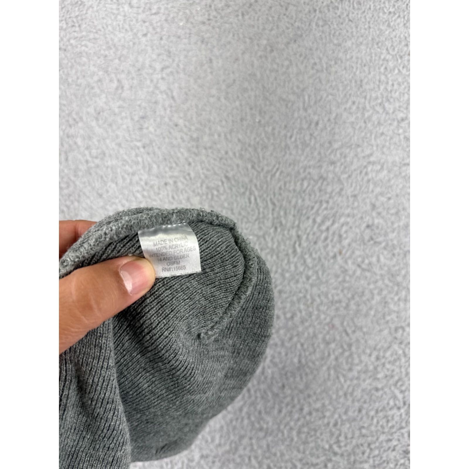Dickies Dickies Beanie Hat Adult One Size Gray Knit 100% Acrylic Workwear Ski Logo Seasonal Mens Size ONE SIZE - 5 Thumbnail