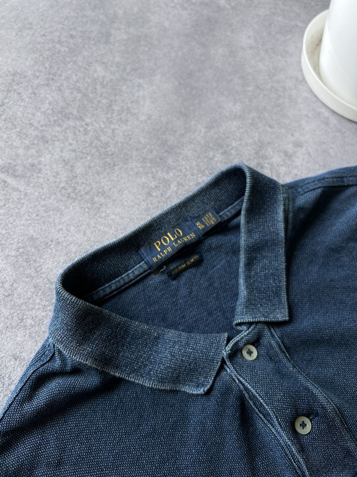 Polo Ralph Lauren × Vintage Vintage Polo Ralph Lauren denim polos shirt Size US XL / EU 56 / 4 - 2 Thumbnail