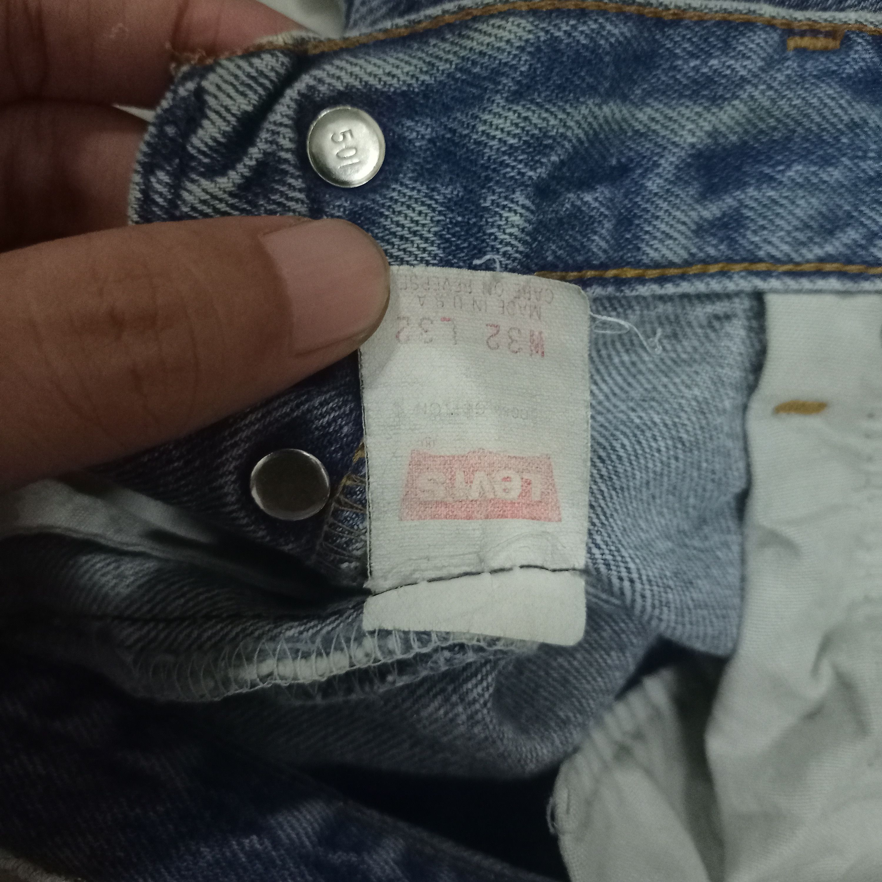 Levi's Vintage 80s Levis 501 Distressed Loose Style Thrashed Jeans Size US 31 - 13 Thumbnail